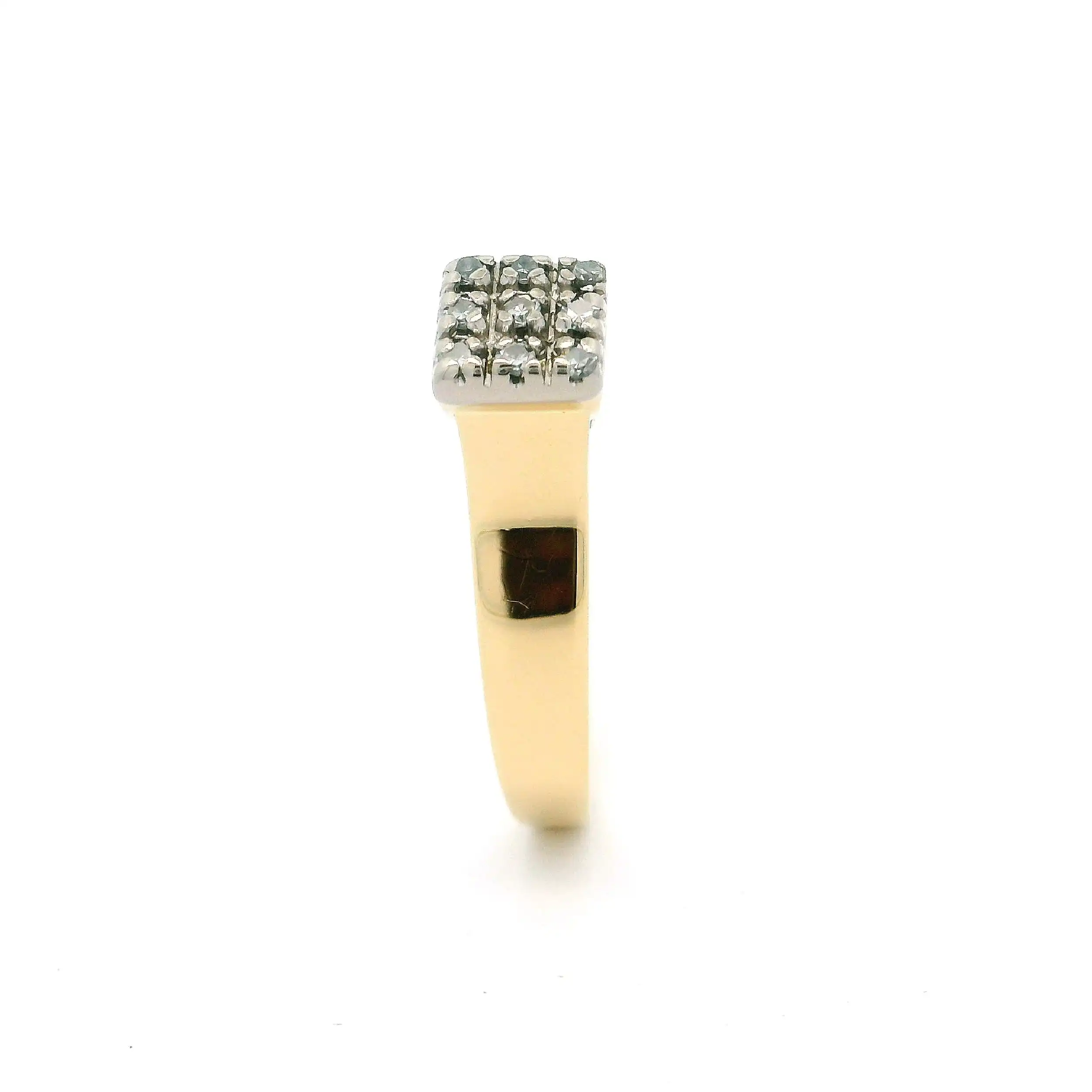 Ring Bicolor mit Diamanten