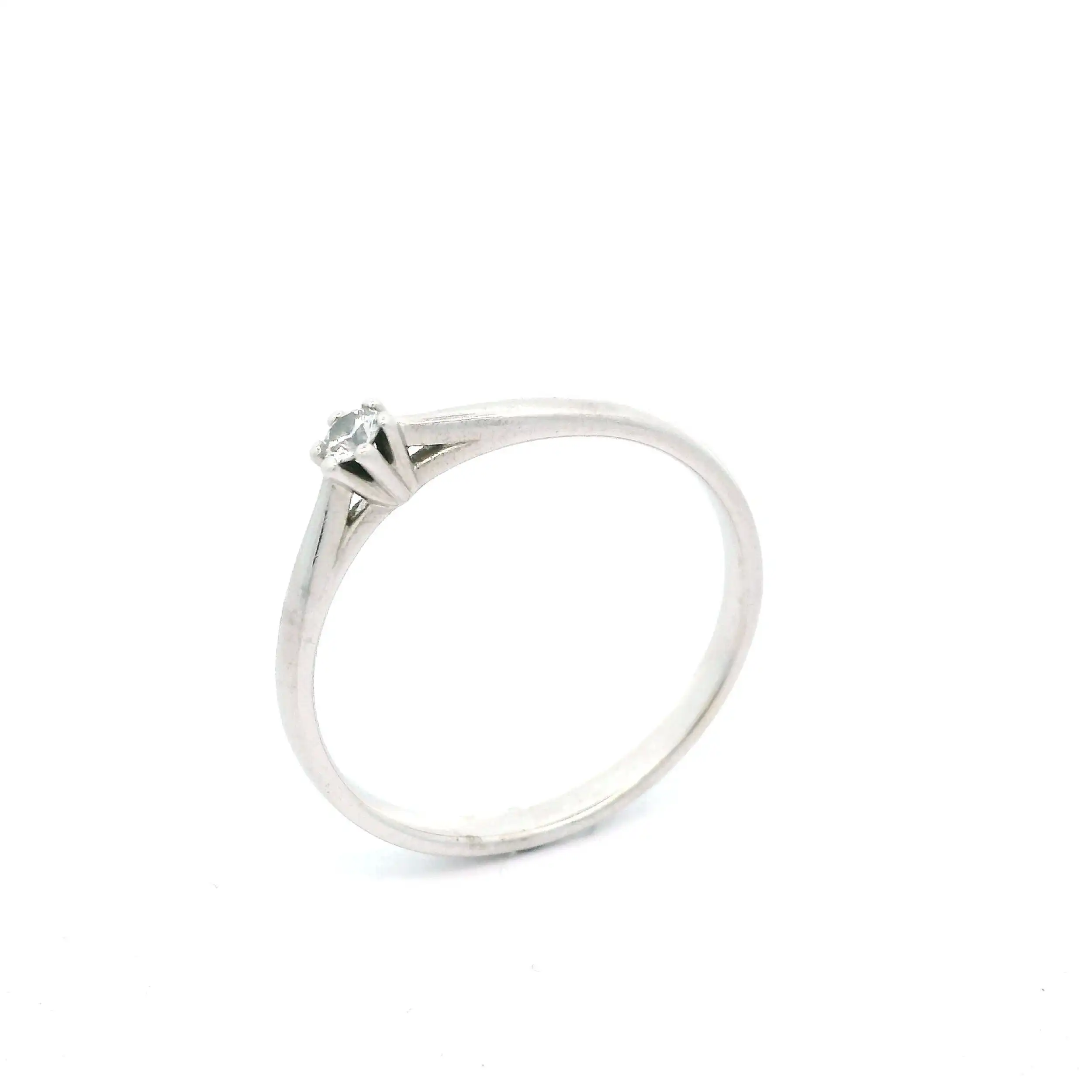 Ring Weißgold mit Brillant Solitär Ring Weißgold mit Brillant Solitär