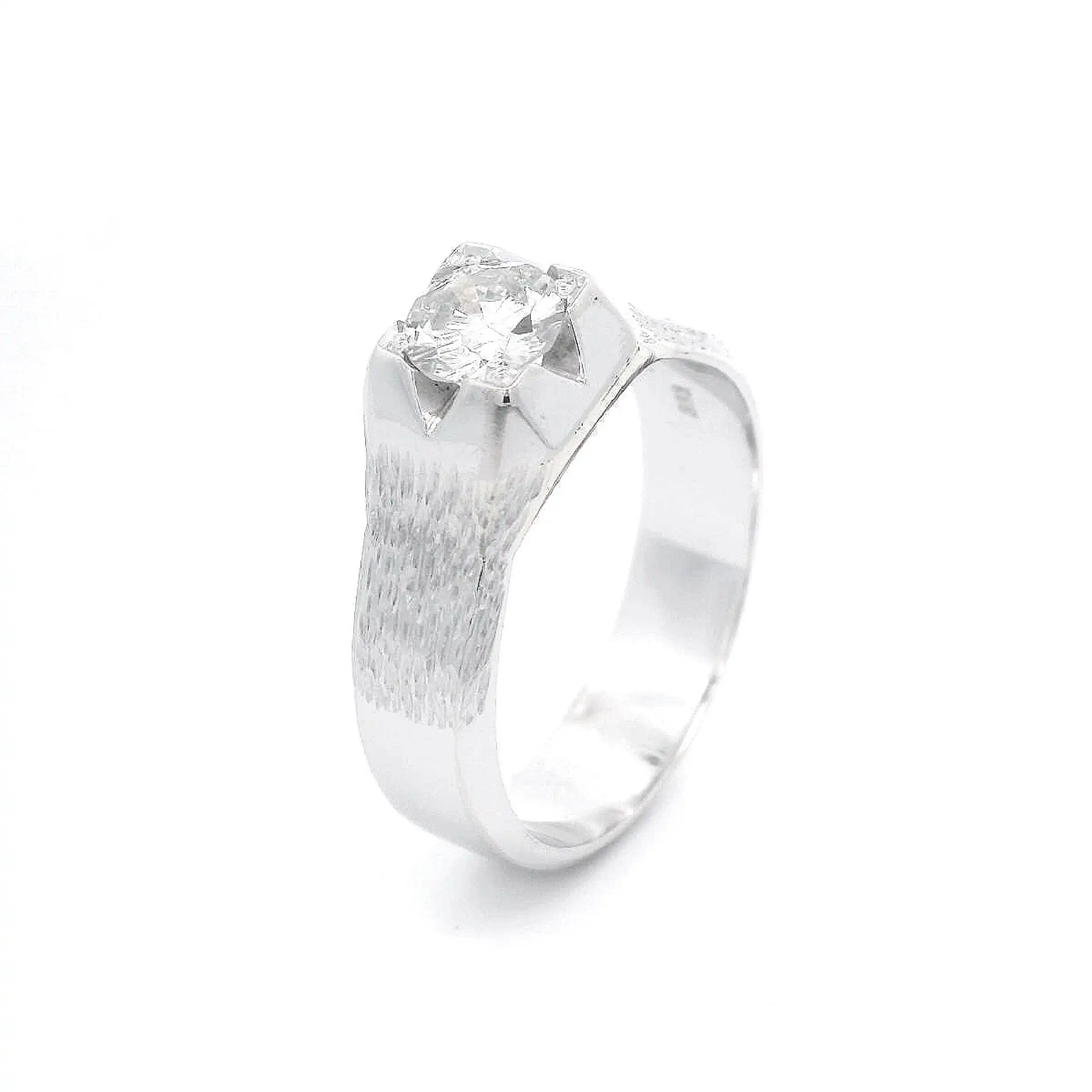 Solitärring Weißgold mit Brillant Solitärring Weißgold mit Brillant