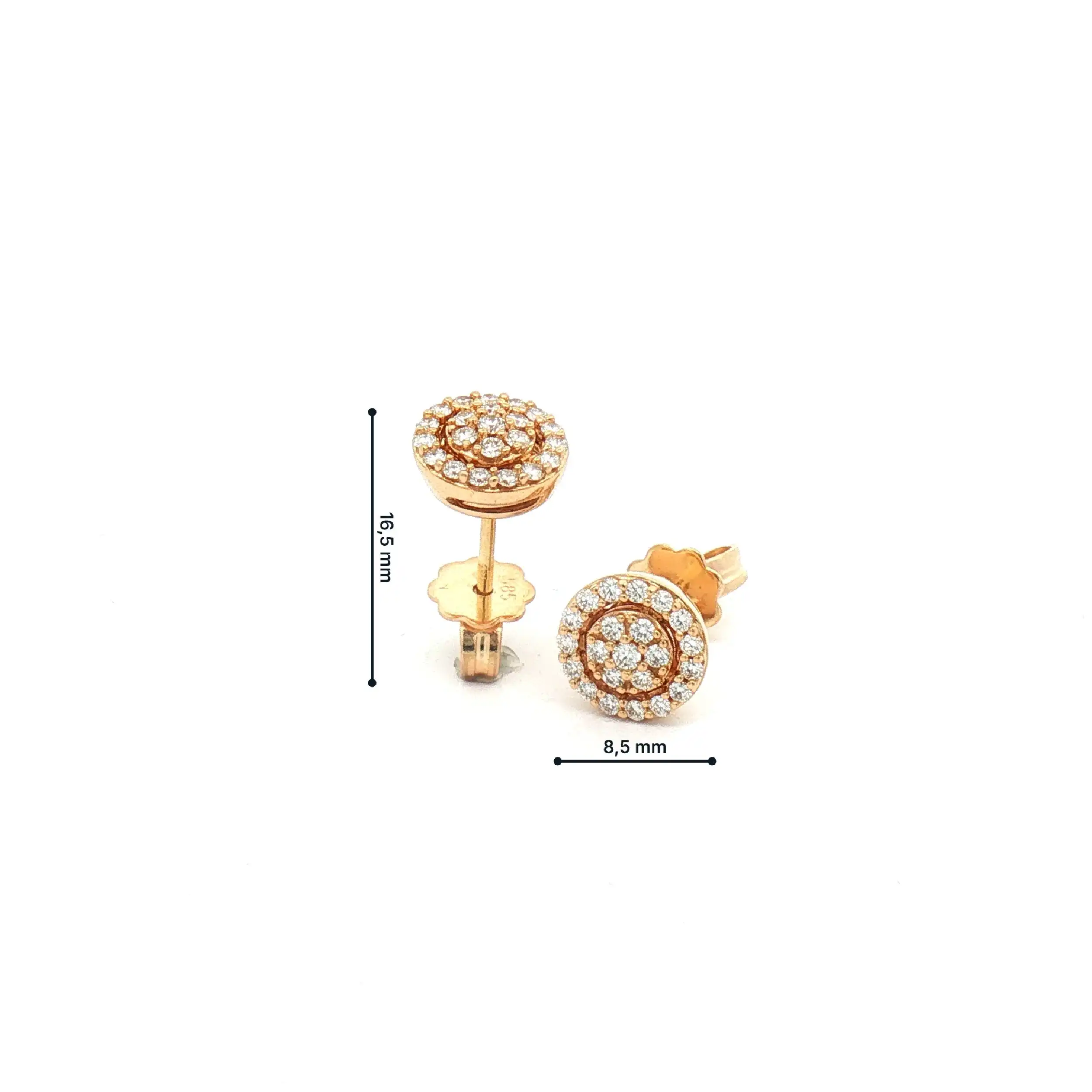 Ohrstecker Gelbgold mit Brillanten Ohrstecker Gelbgold mit Brillanten
