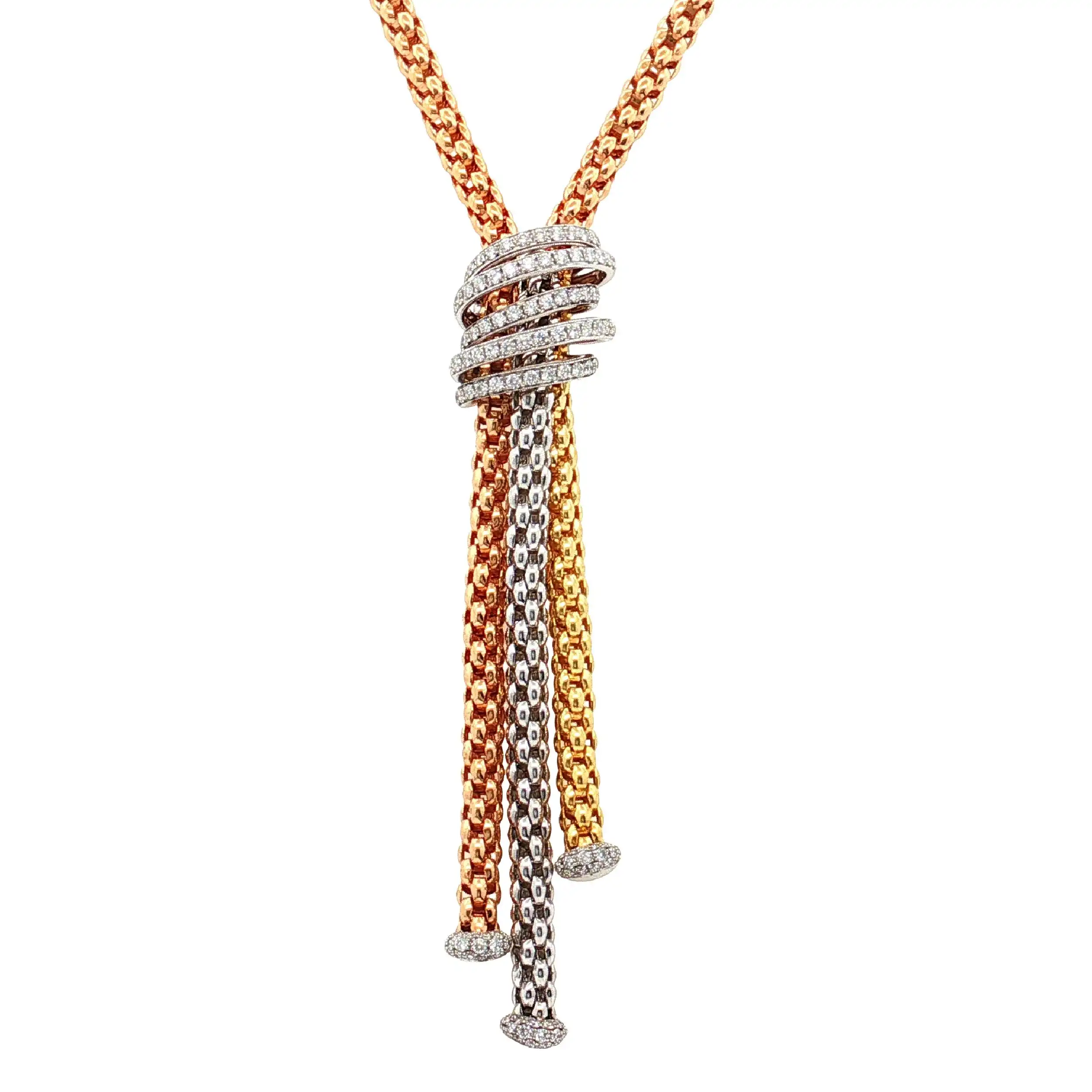 Collier Tricolor Fope Solo Mialuce mit Brillanten
