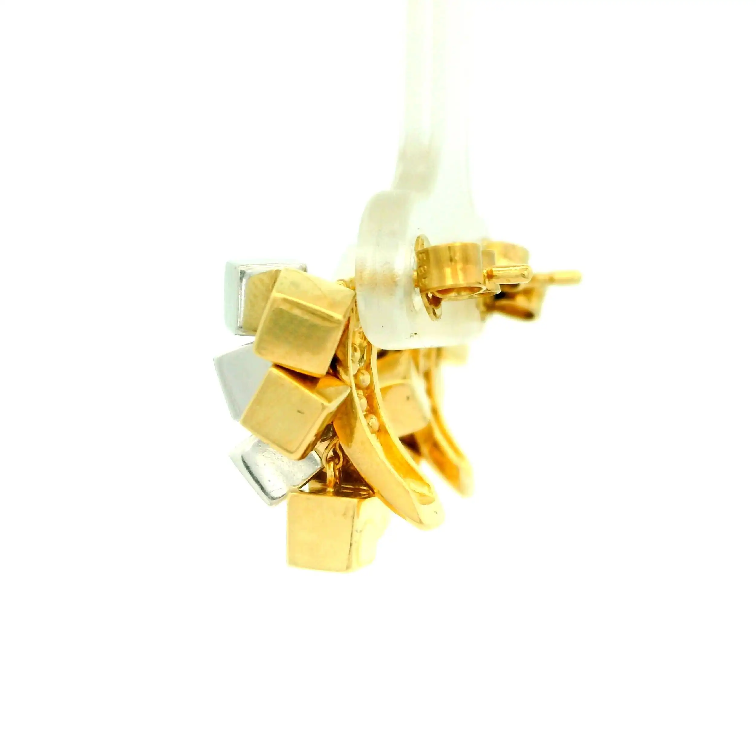 Ohrstecker Bicolor "Würfel"