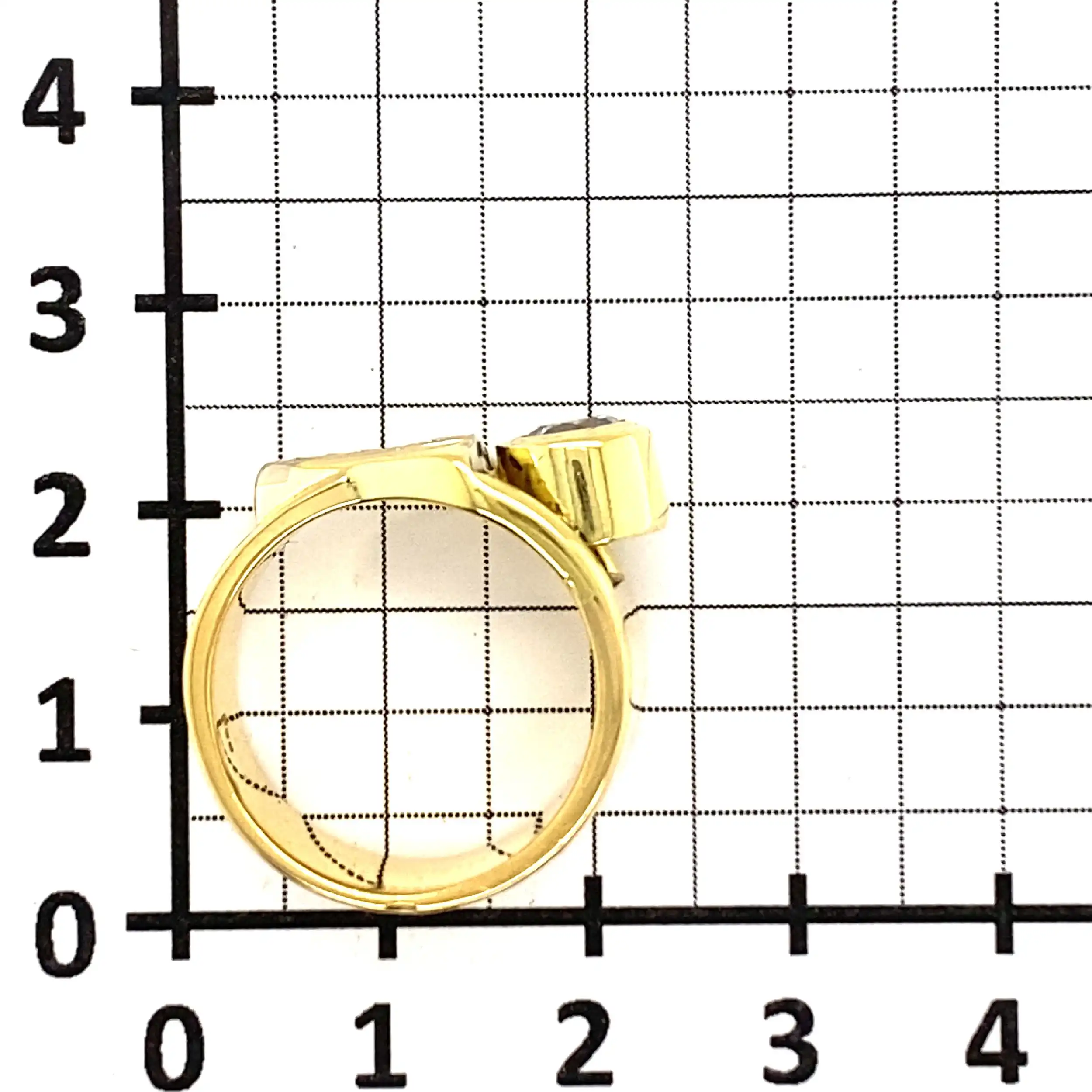 Ring Gelbgold mit Brillanten, graviert mit 0,55ct. Ring Gelbgold mit Brillanten, graviert mit 0,55ct.