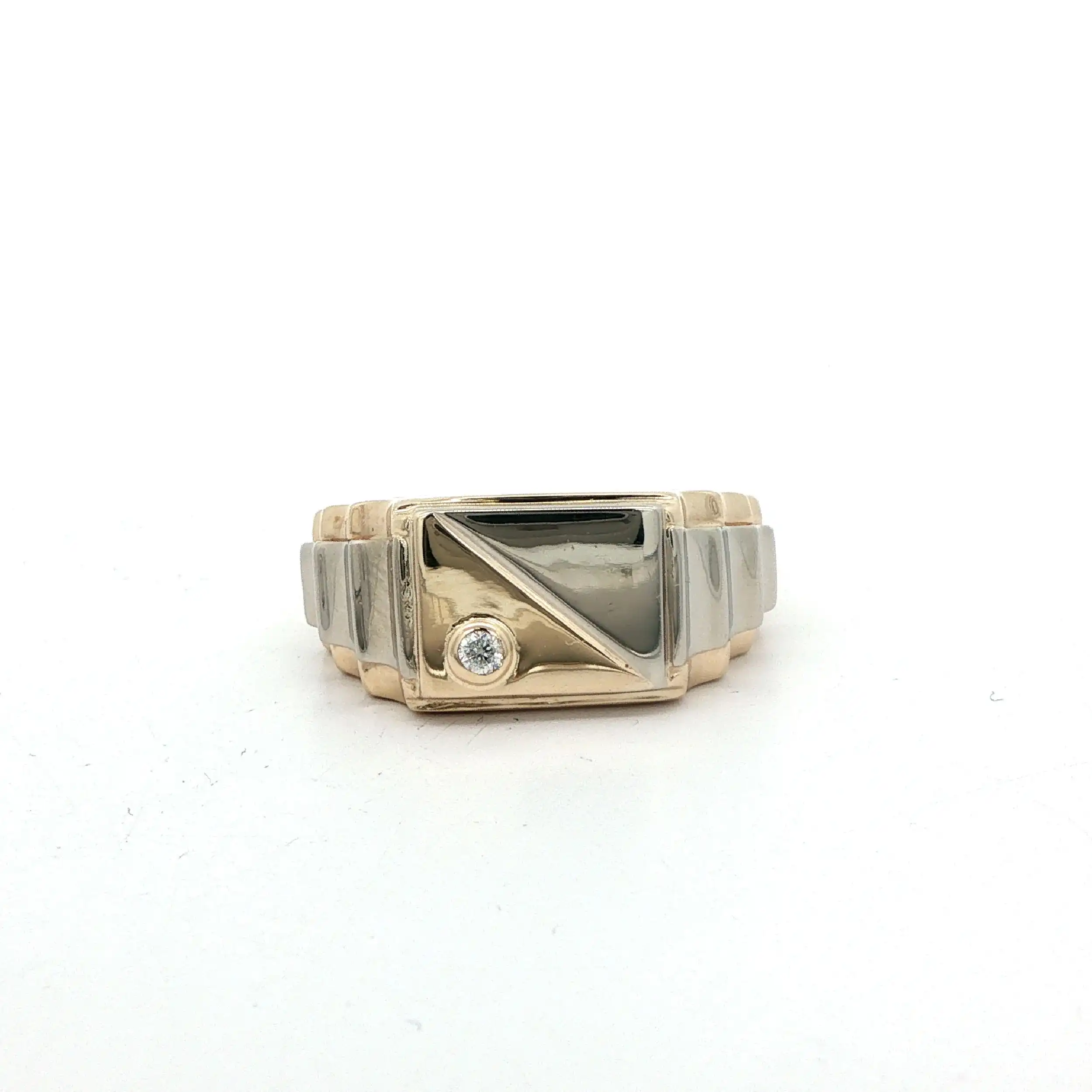 Ring Bicolor mit Zirkonia