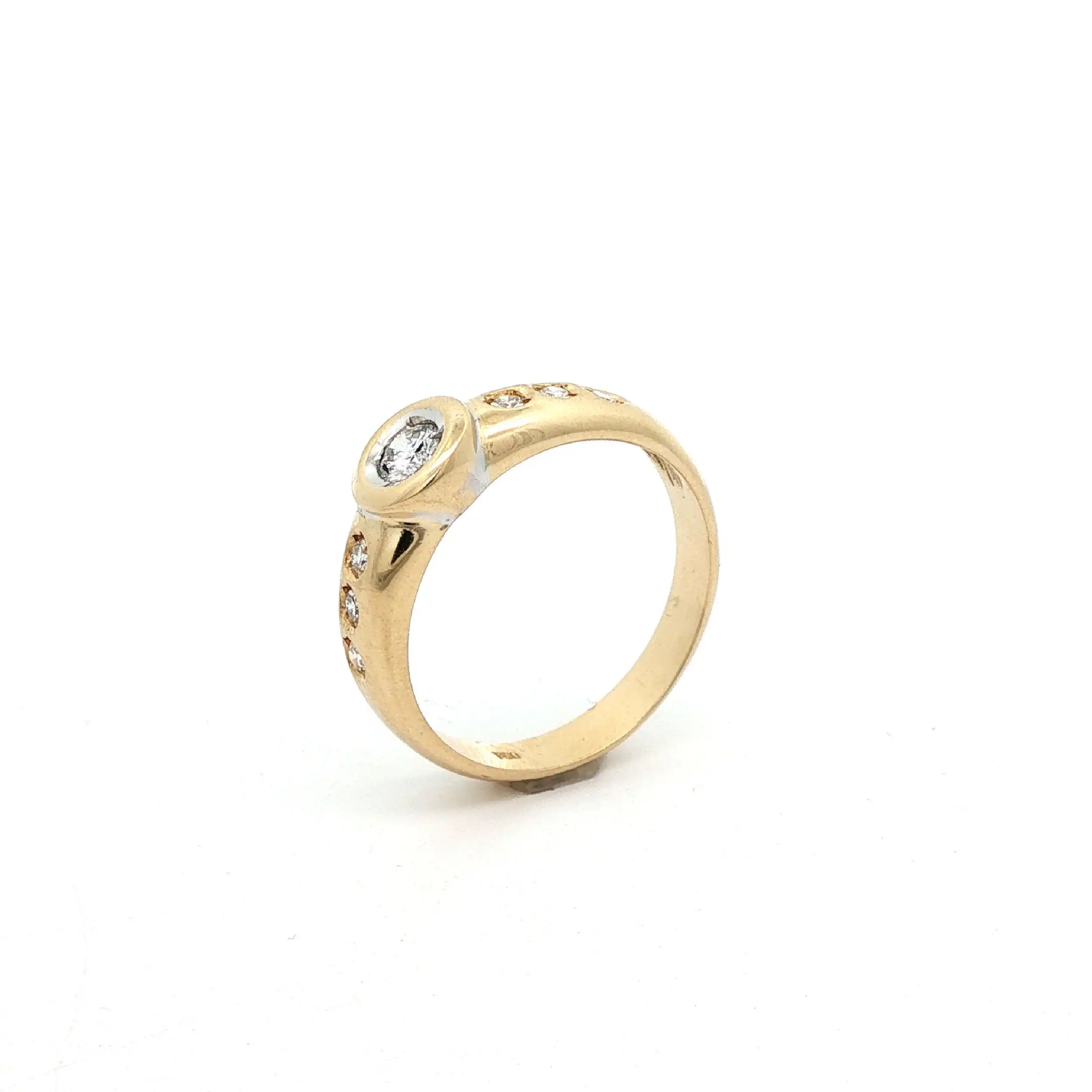Ring Gelbgold mit Brillanten