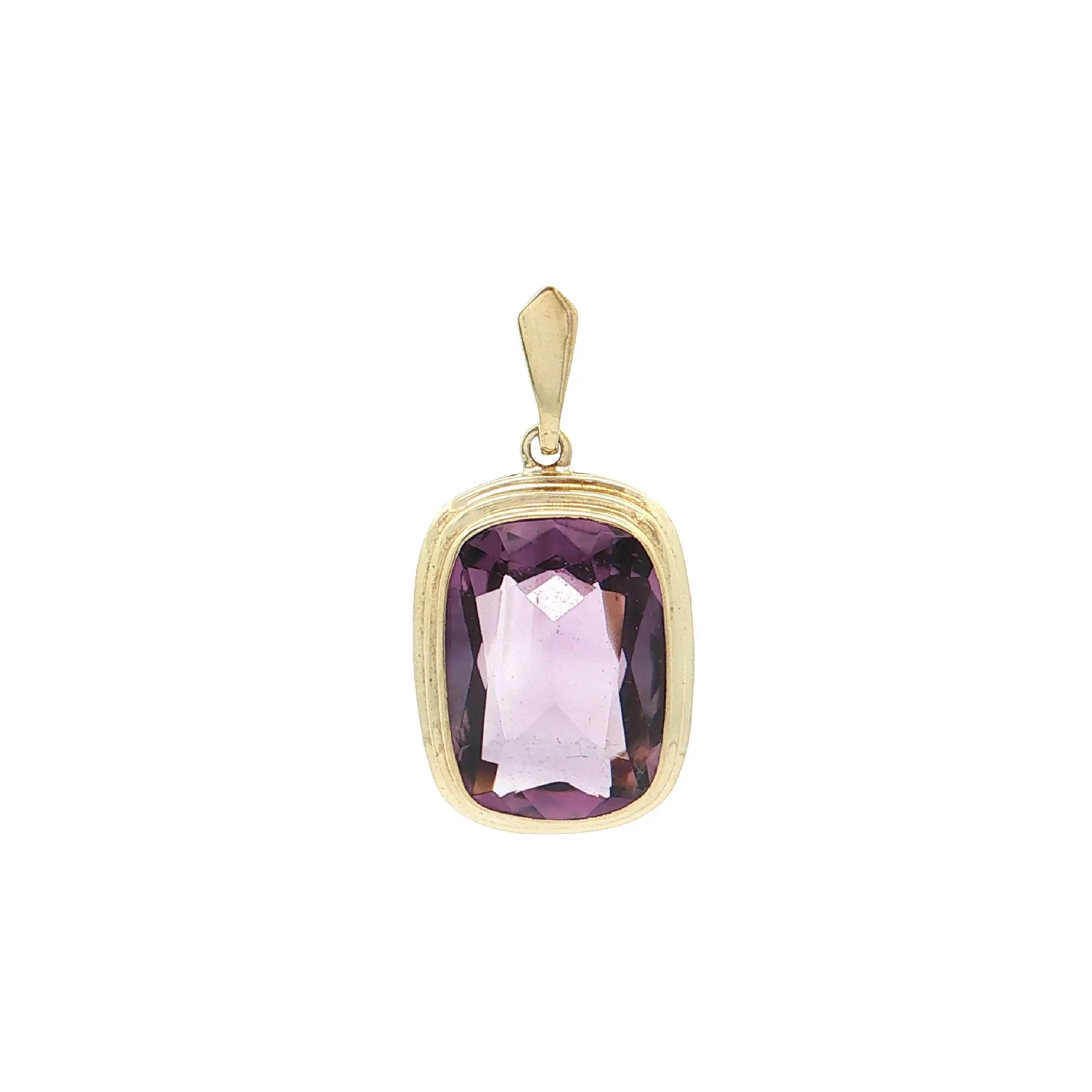 Anhänger Gelbgold mit Amethyst Anhänger Gelbgold mit Amethyst
