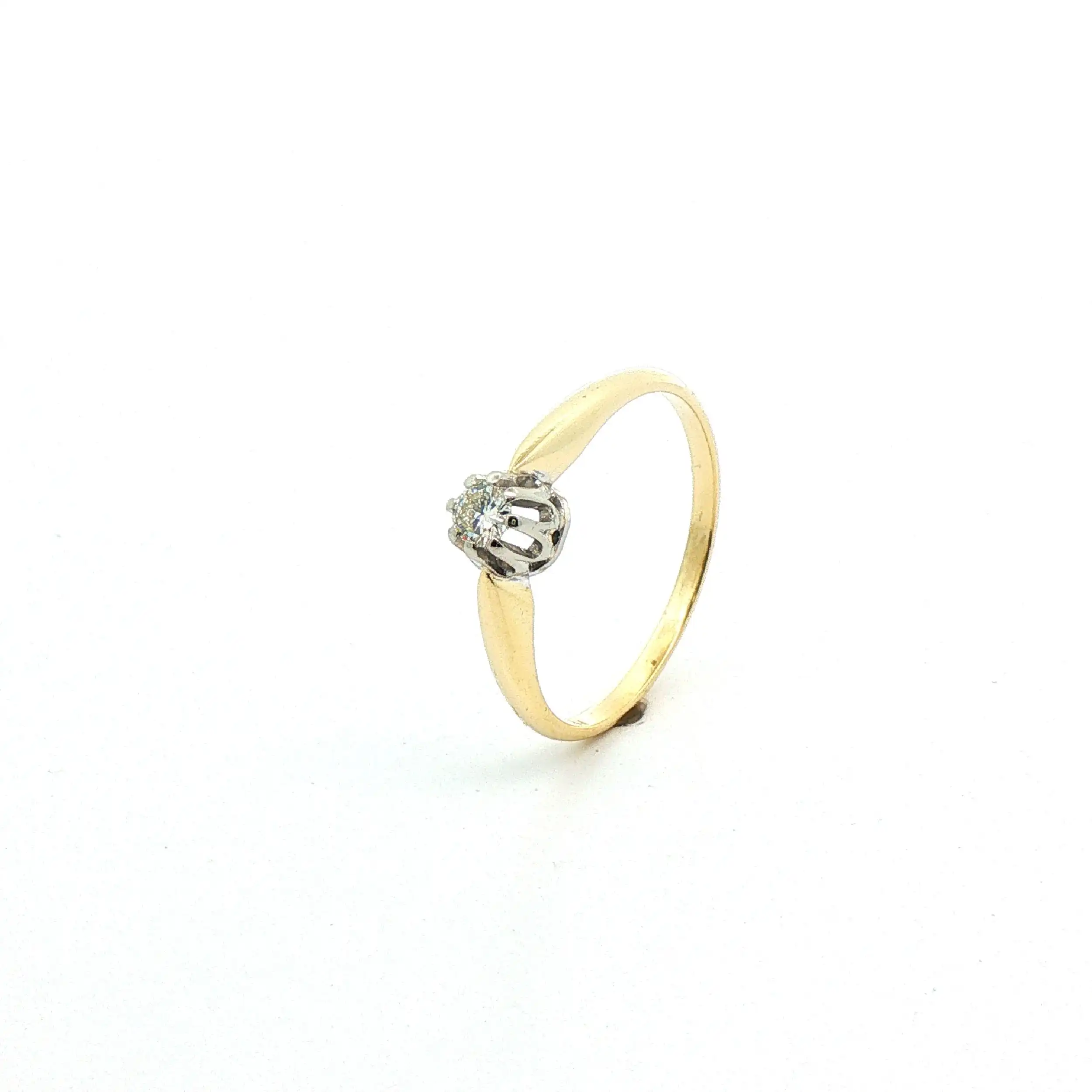 Ring Bicolor mit Brillant