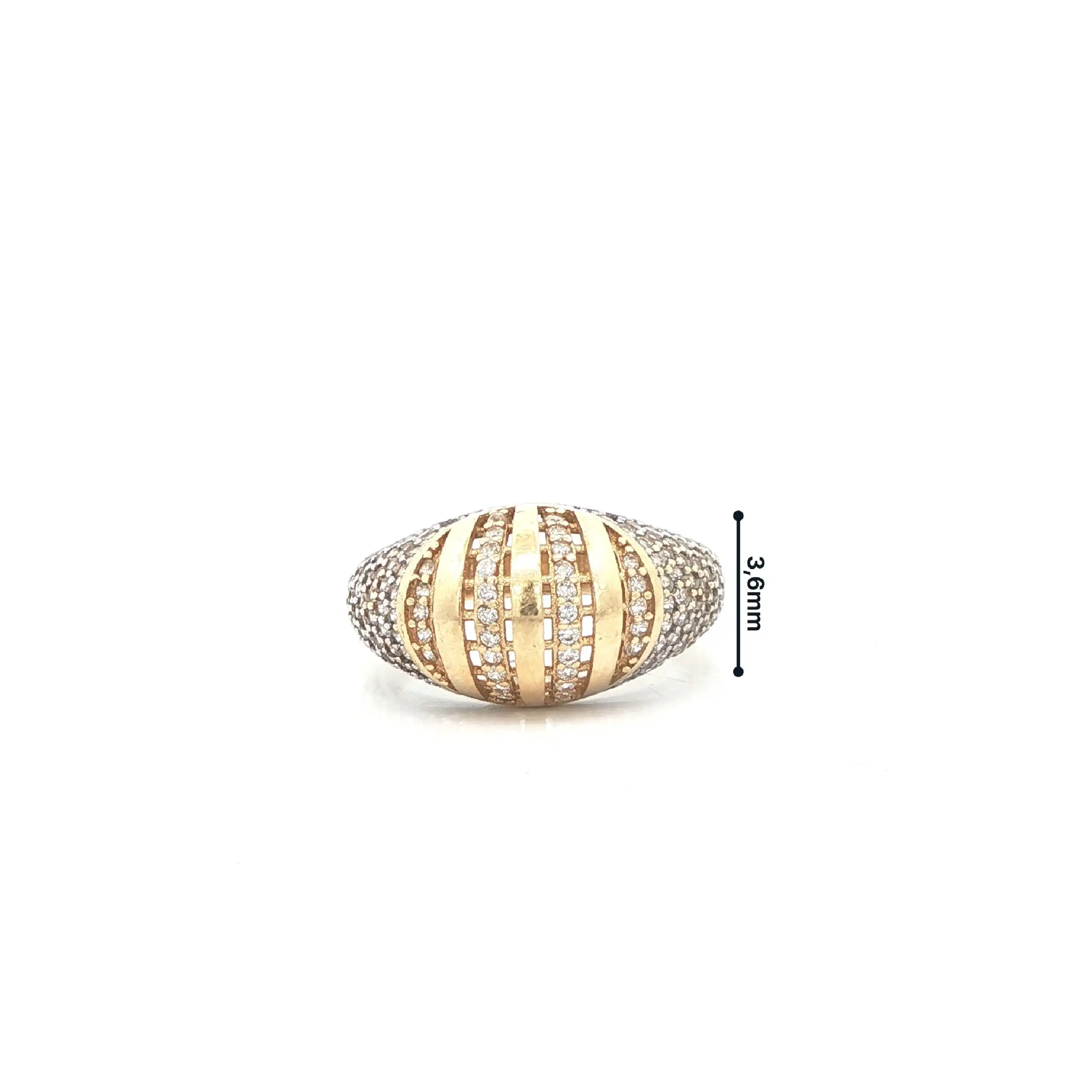 Ring Gelbgold mit Zirkonia
