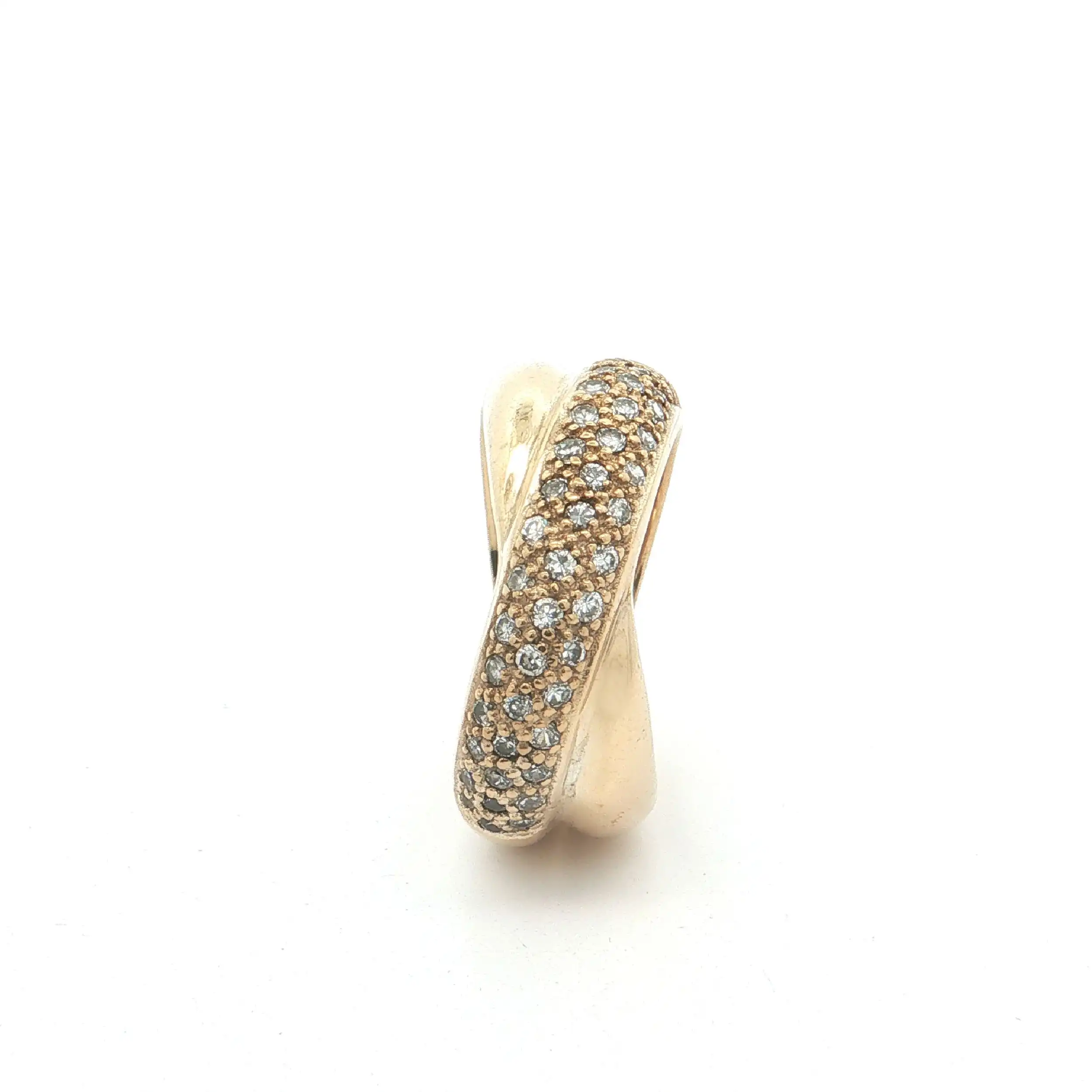 Ring Silber vergoldet mit Zirkonia