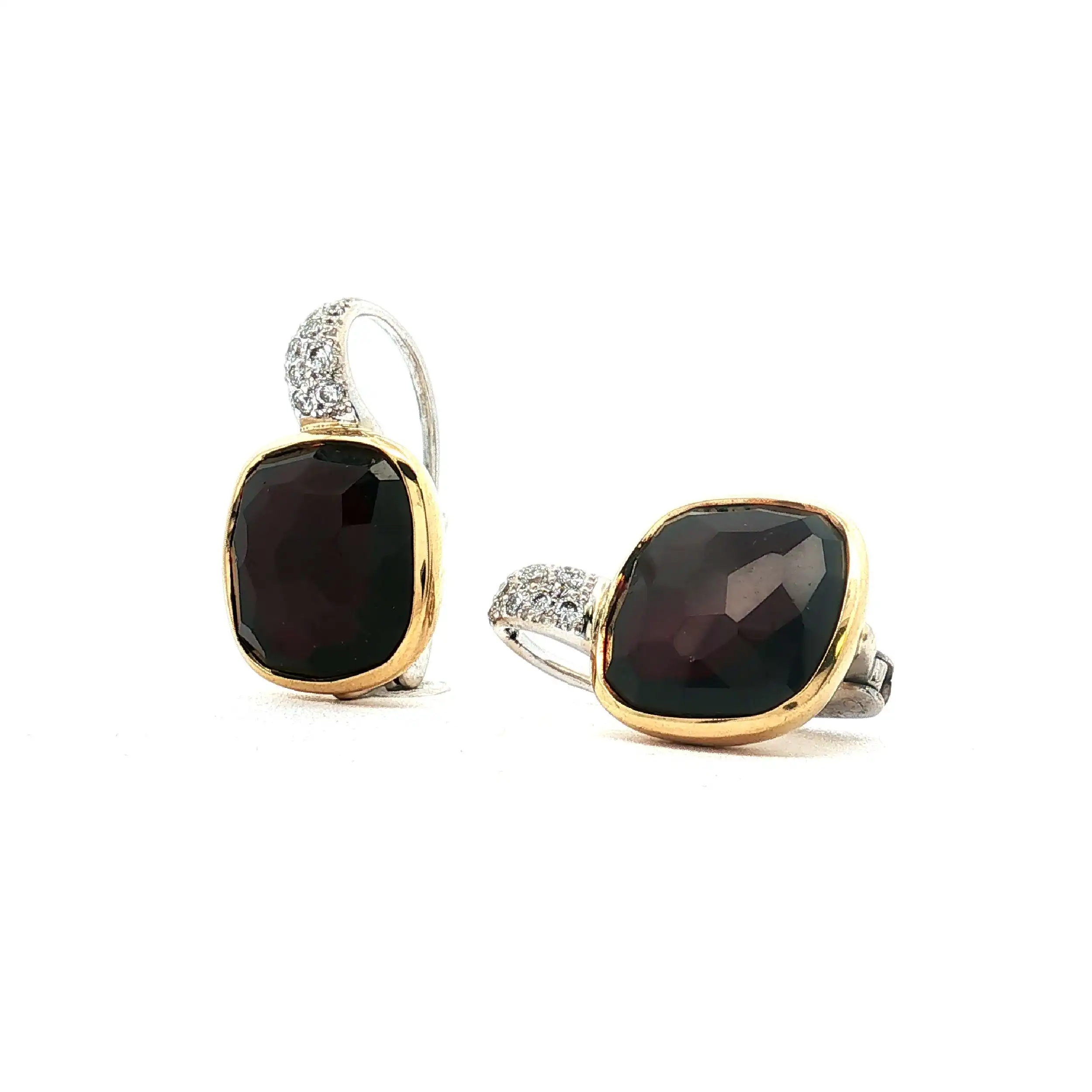Ohrhänger Bicolor Pomellato Shéhérazade mit Granat und Brillanten