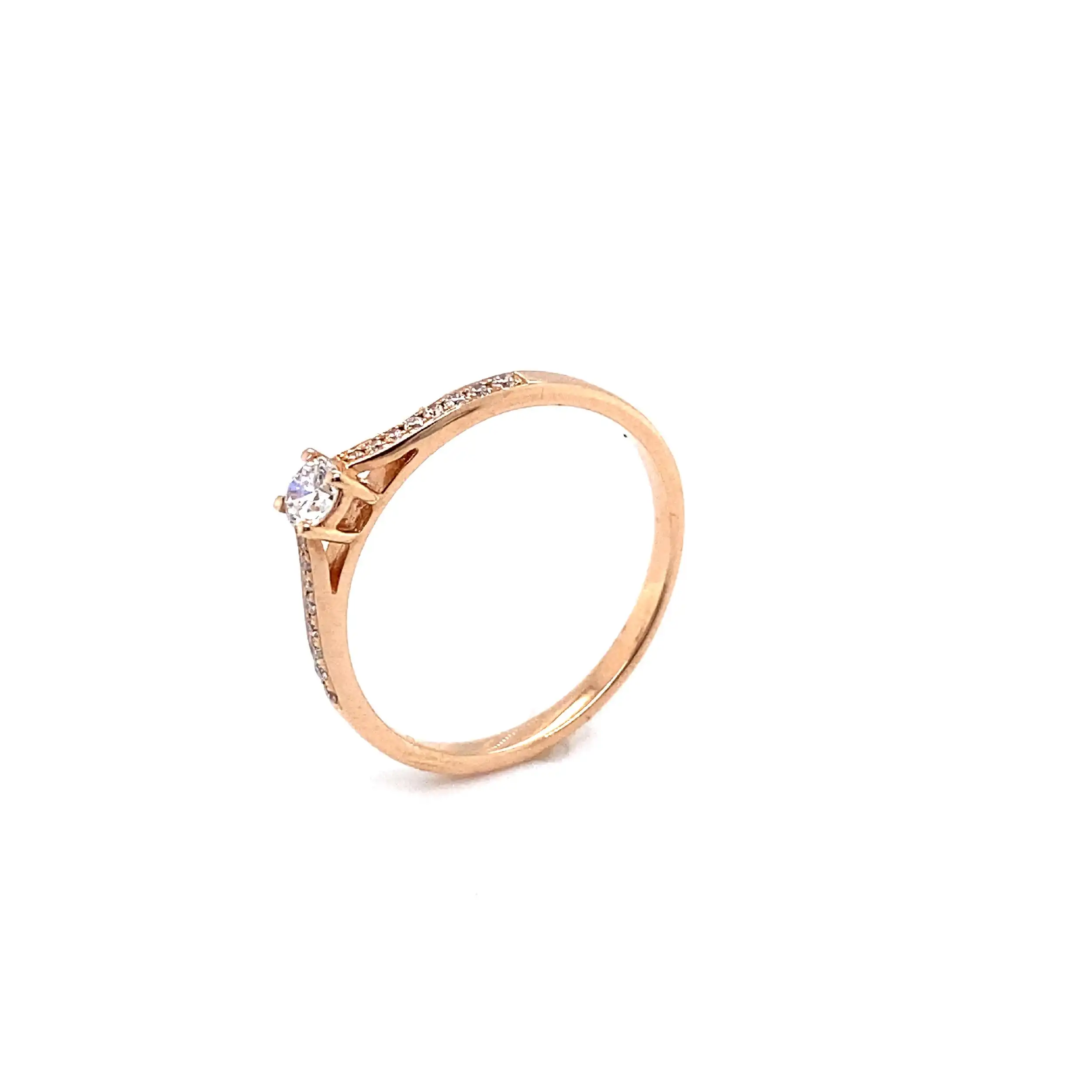 Ring Rotgold mit Brillanten