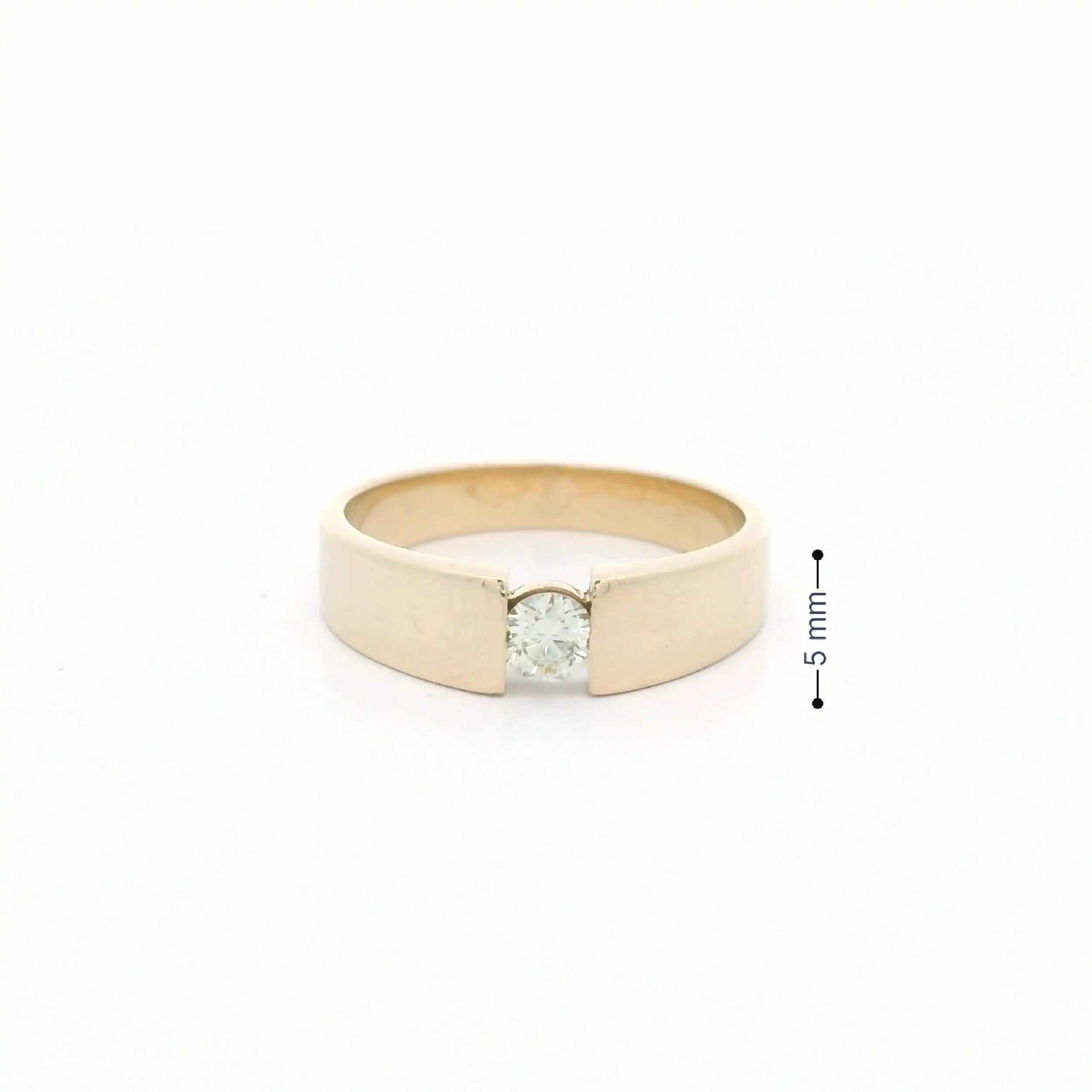 Ring Gelbgold mit Brillant 0,2ct graviert Ring Gelbgold mit Brillant 0,2ct graviert