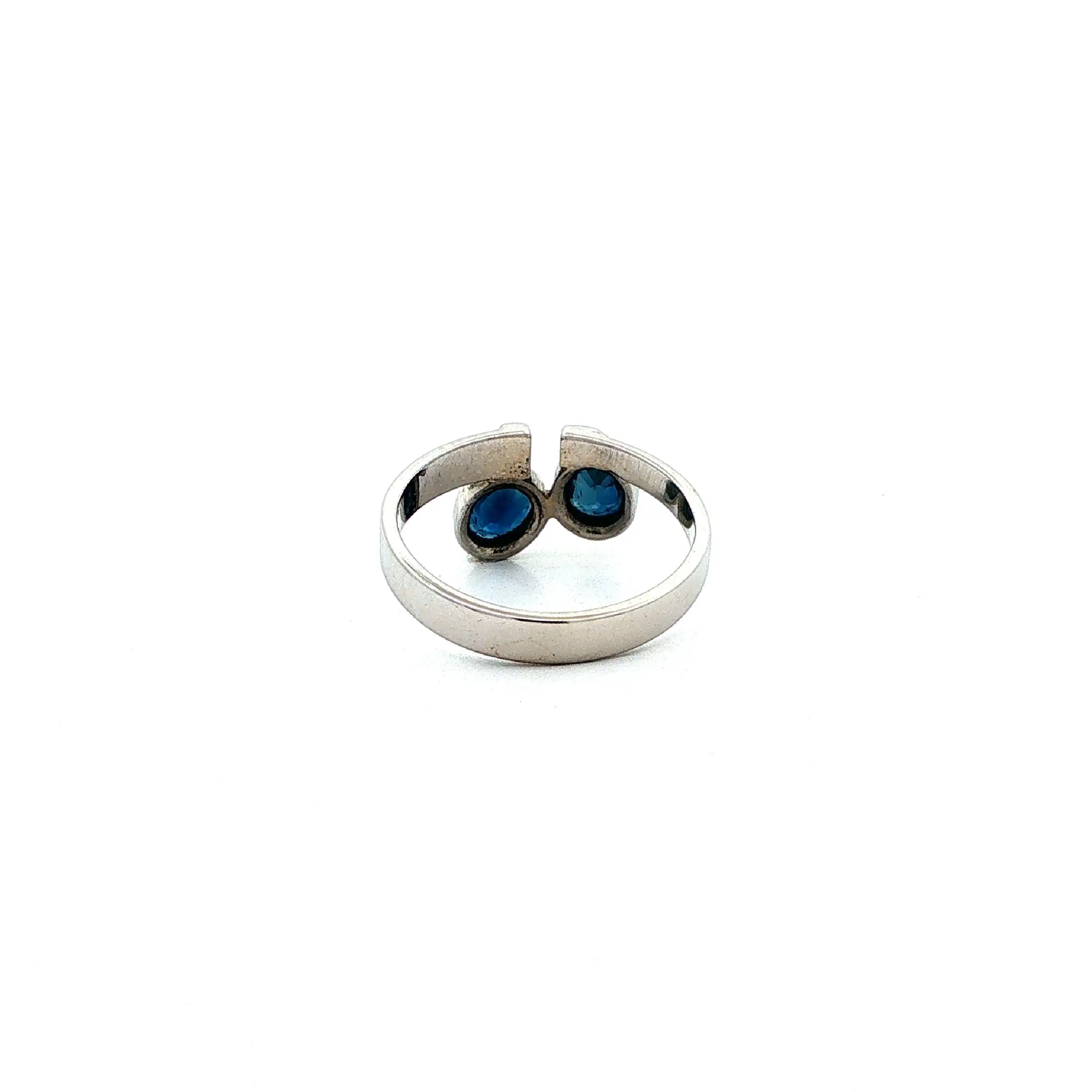 Ring Weißgold mit Saphiren