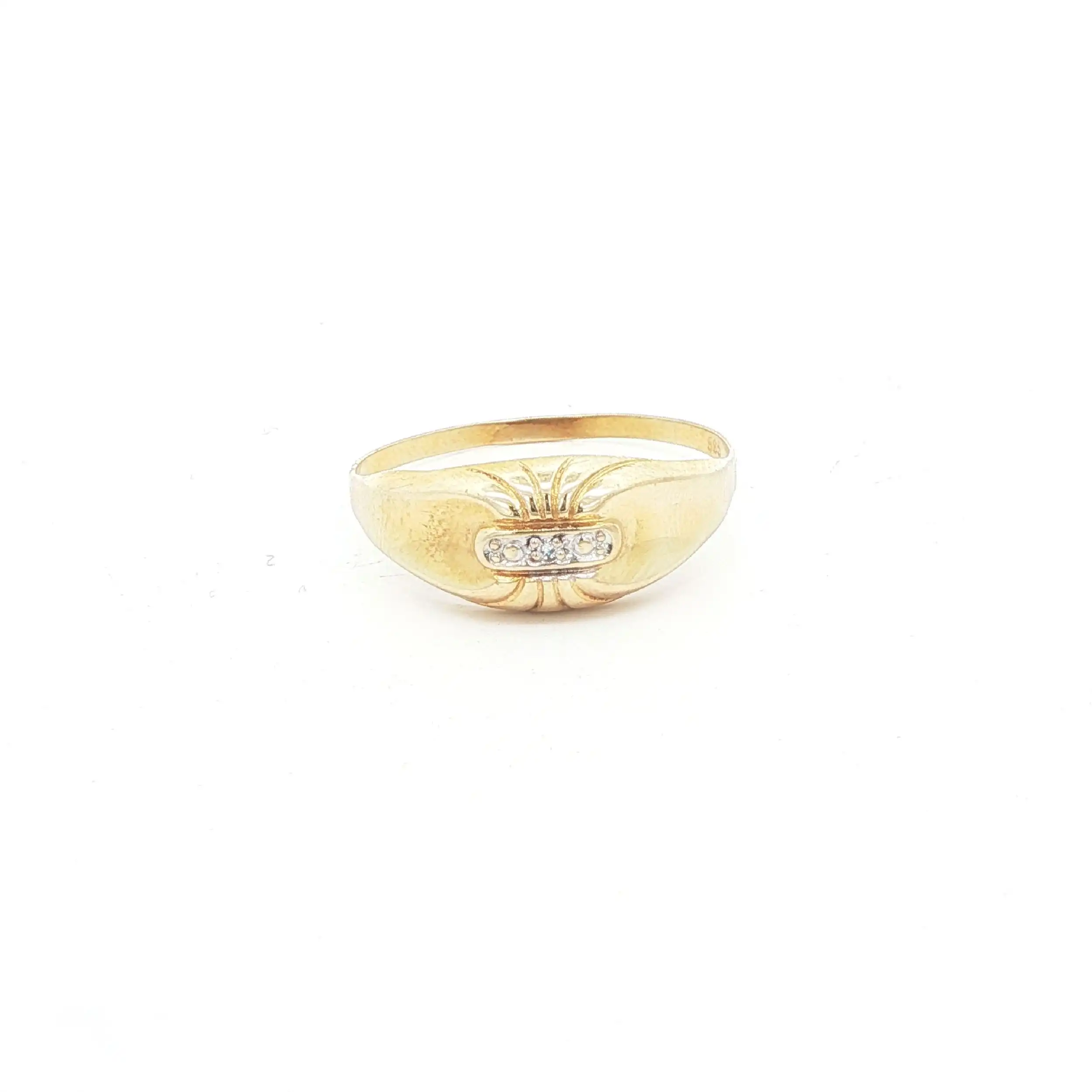 Ring Bicolor mit Diamant