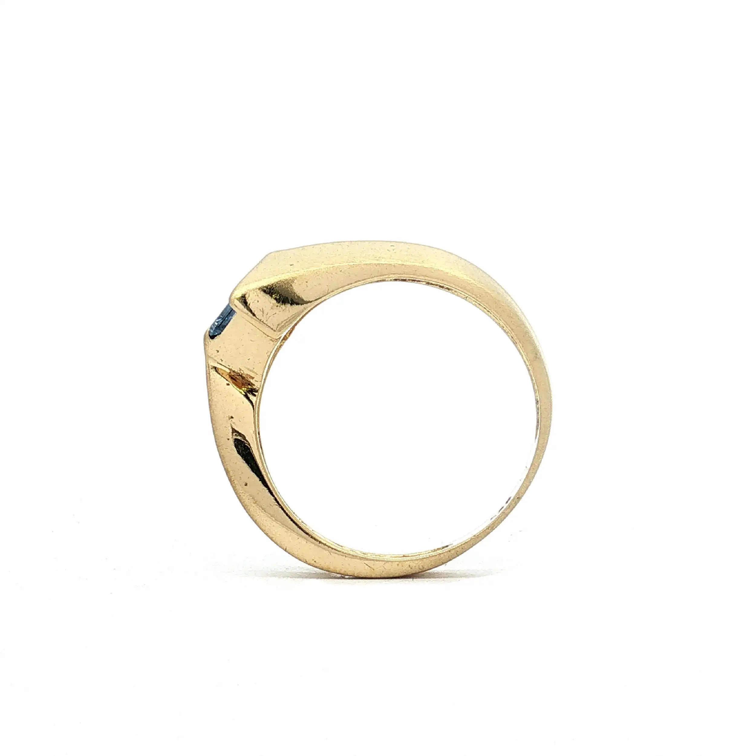 Ring Gelbgold mit Blautopas Ring Gelbgold mit Blautopas