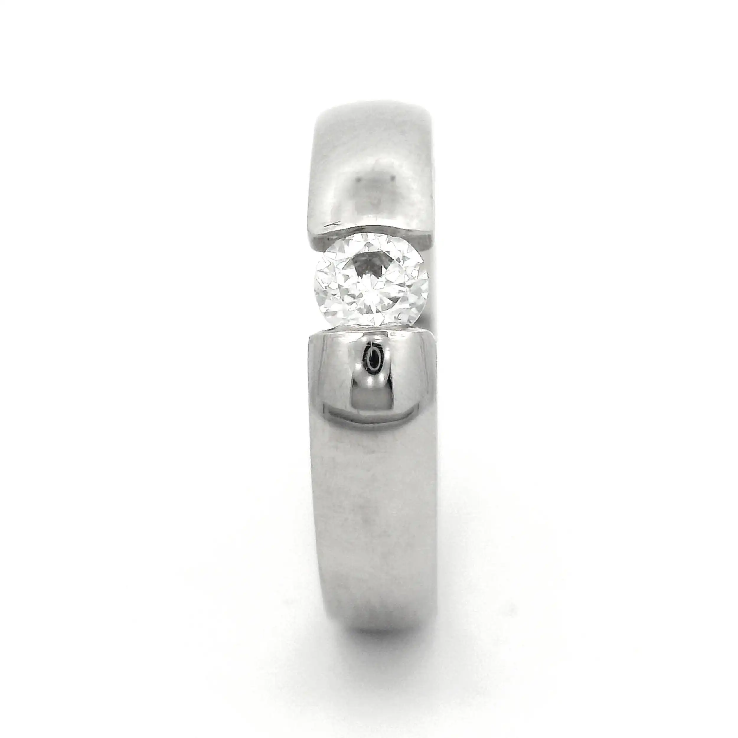 Solitärring Weißgold mit Zirkonia Solitärring Weißgold mit Zirkonia