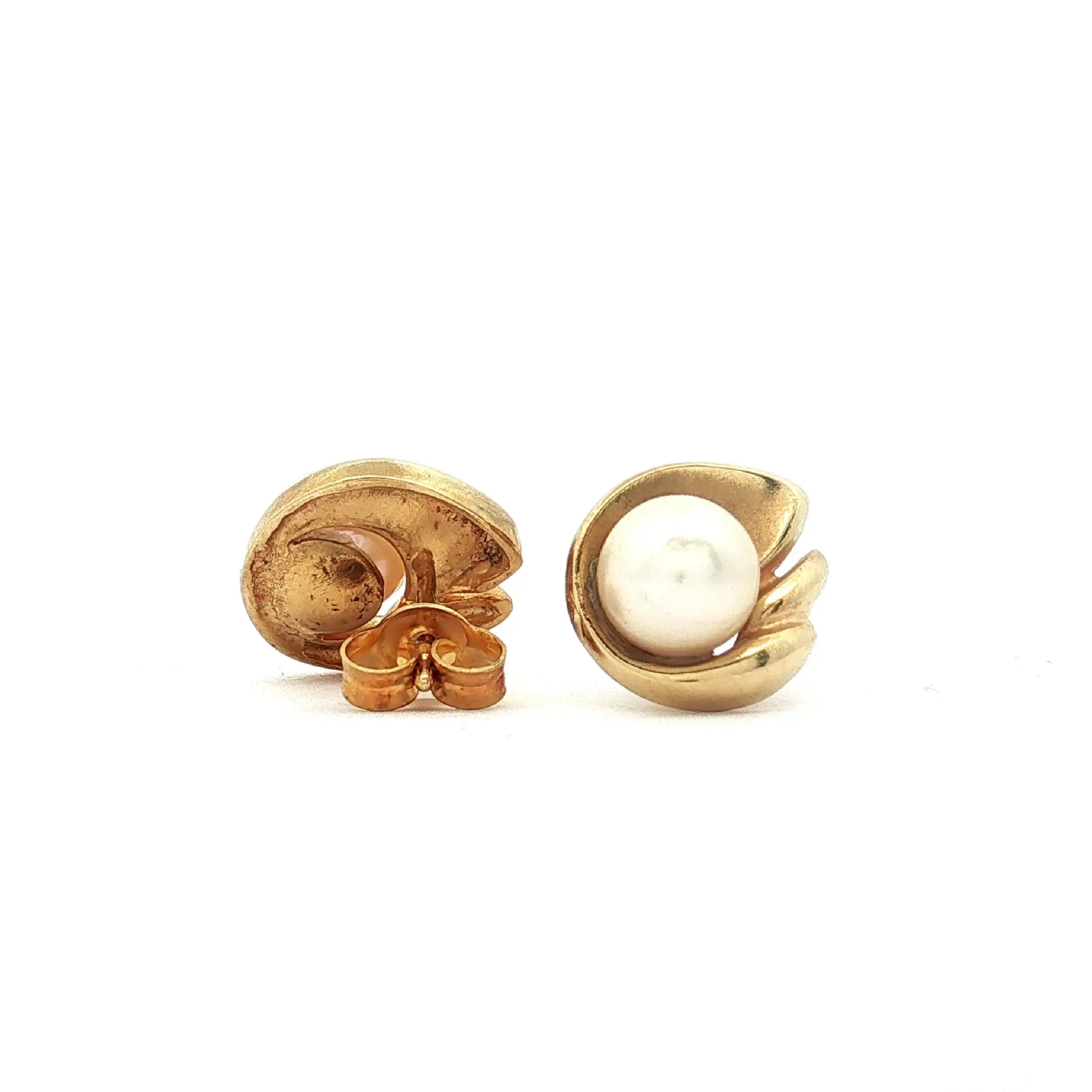 Ohrstecker Gelbgold mit Perlen Ohrstecker Gelbgold mit Perlen