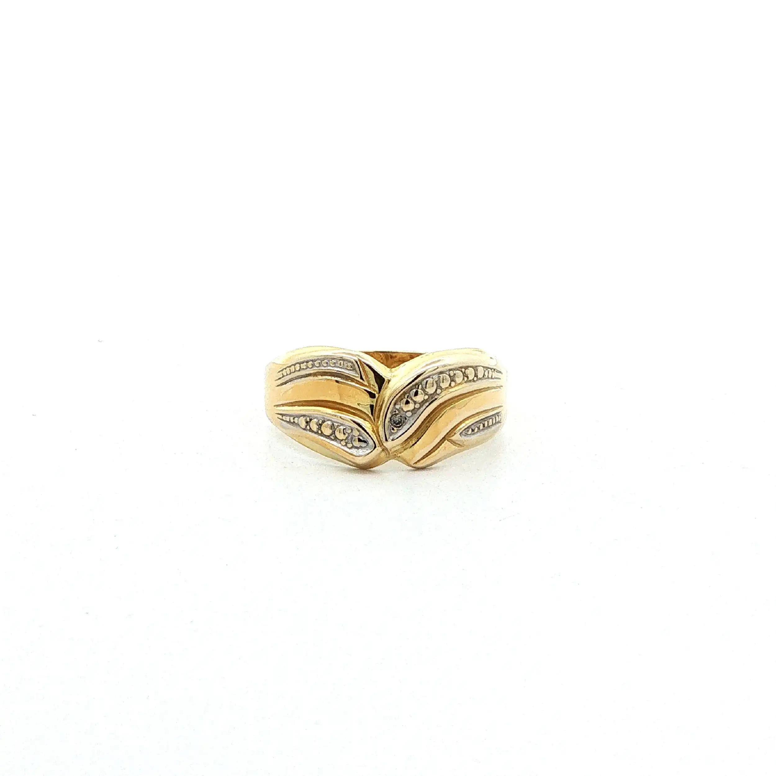 Ring Bicolor mit Diamant