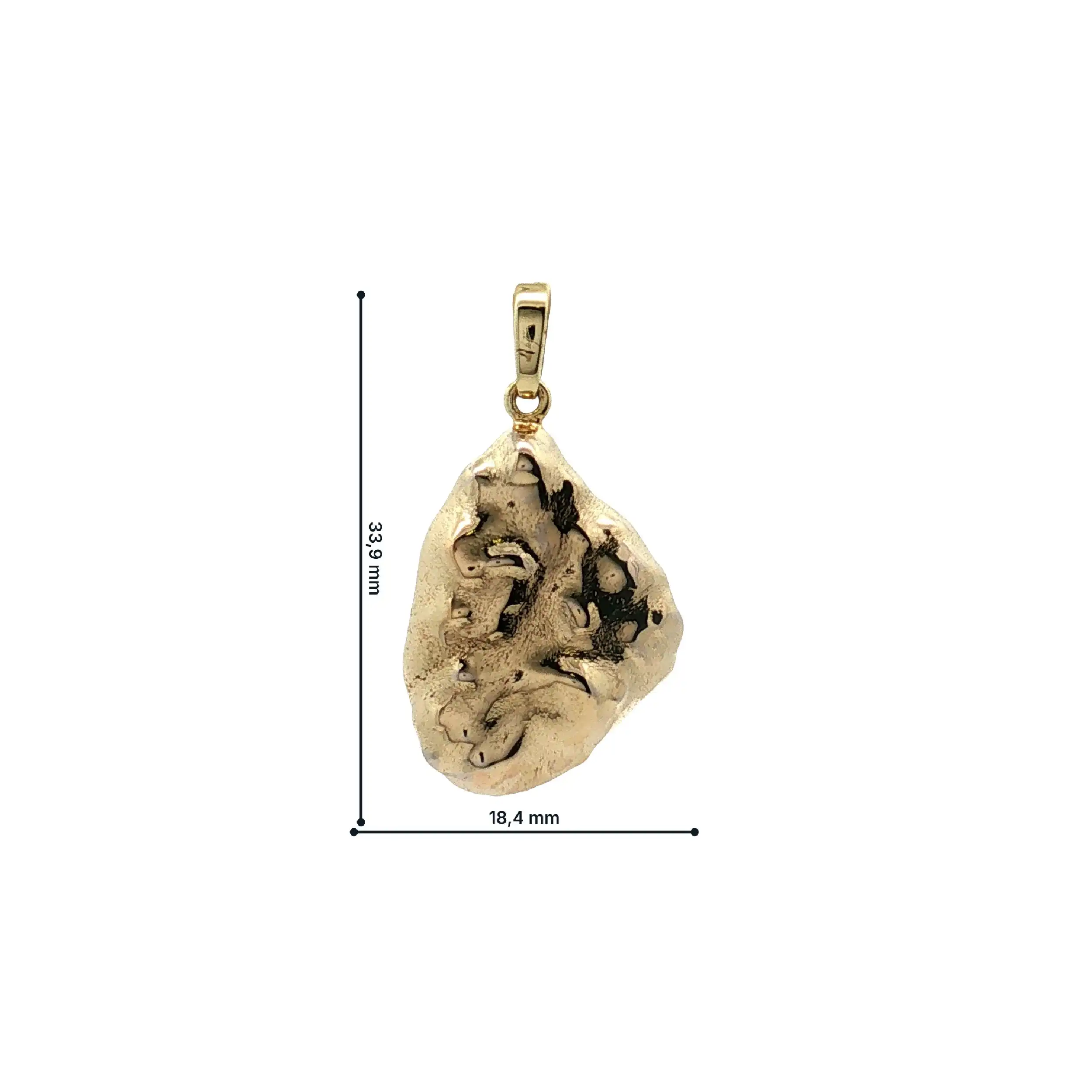 Anhänger Gelbgold Nugget Anhänger Gelbgold Nugget