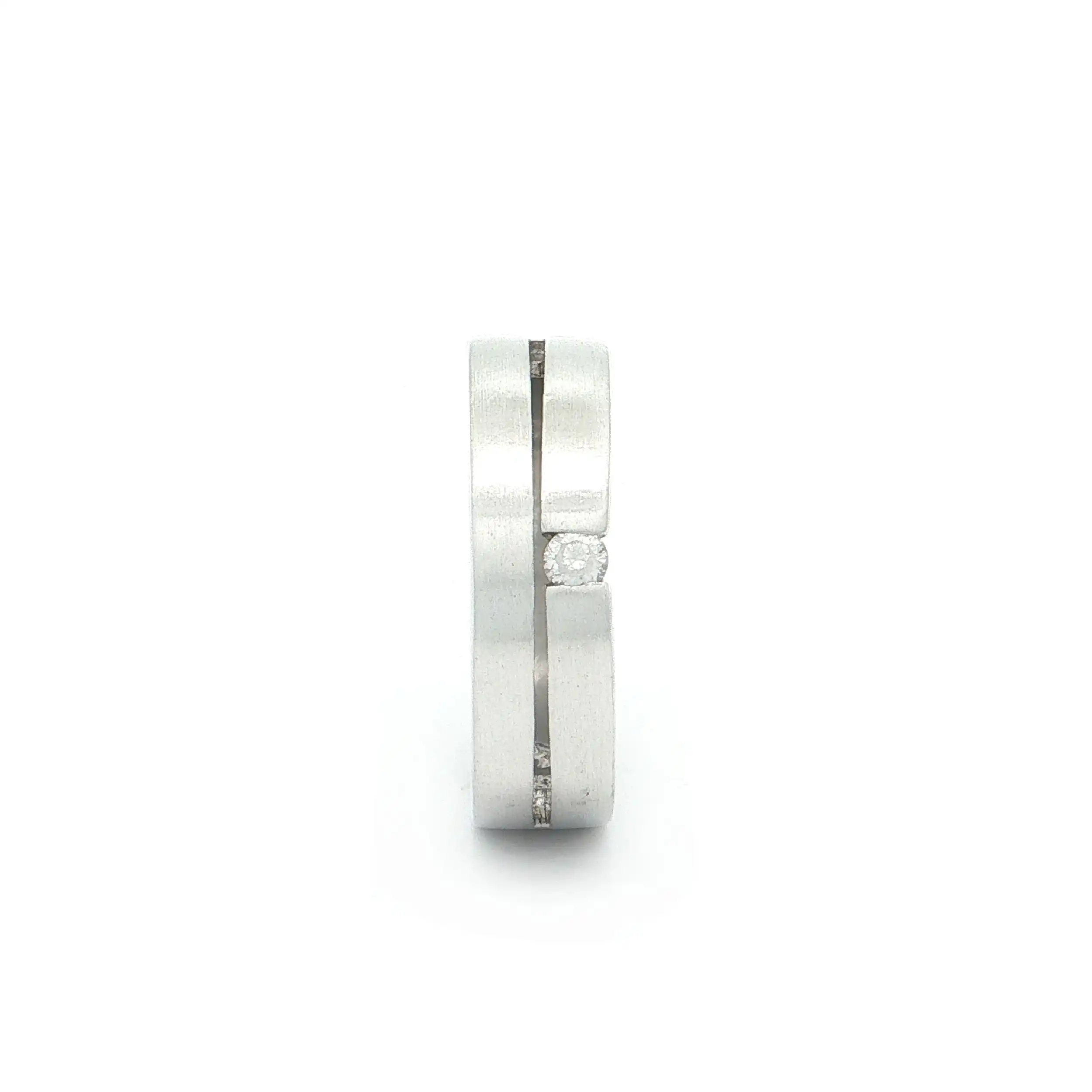 Ring Silber mattiert mit Zirkonia Ring Silber mattiert mit Zirkonia
