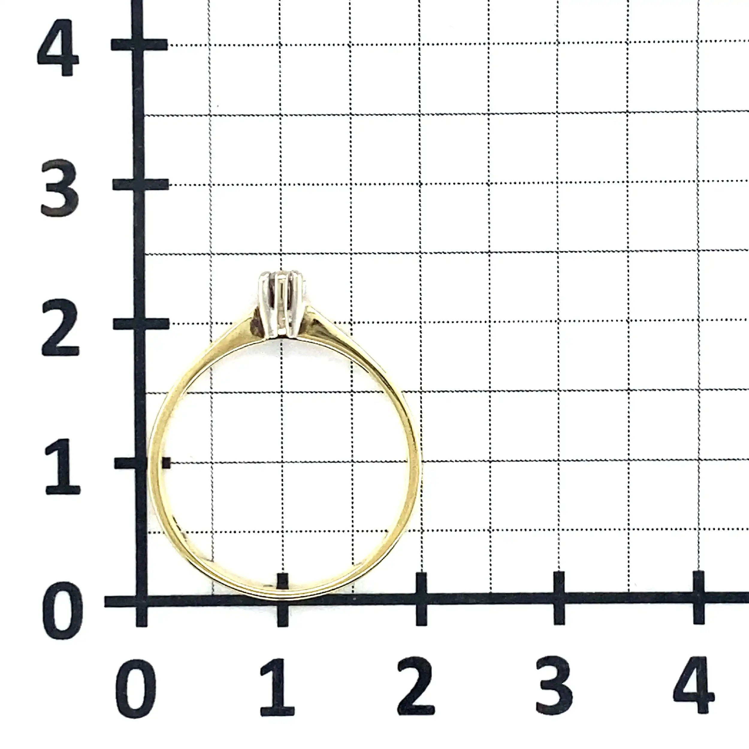 Ring Bicolor mit Brillant Ring Bicolor mit Brillant