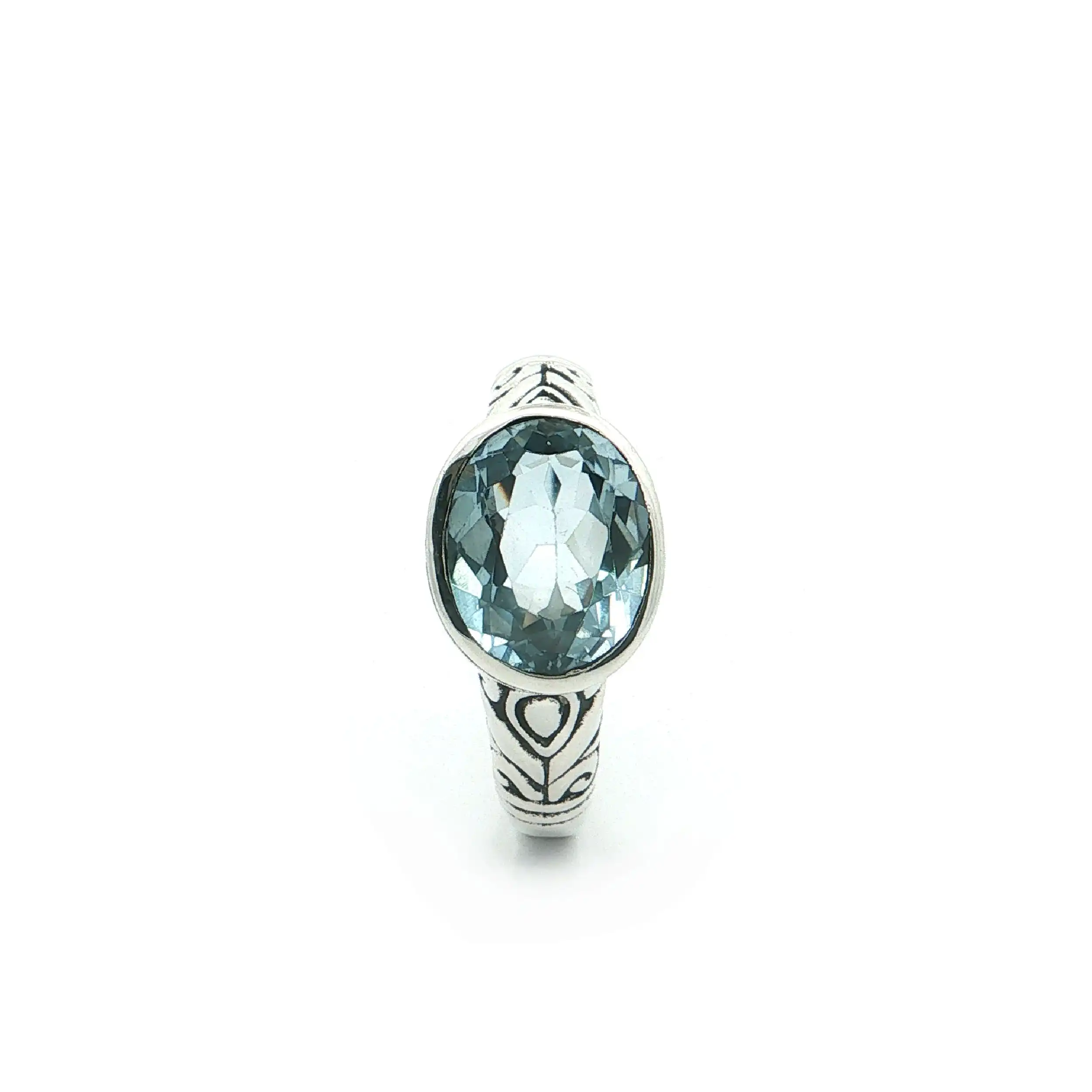 Ring Silber mit Blautopas