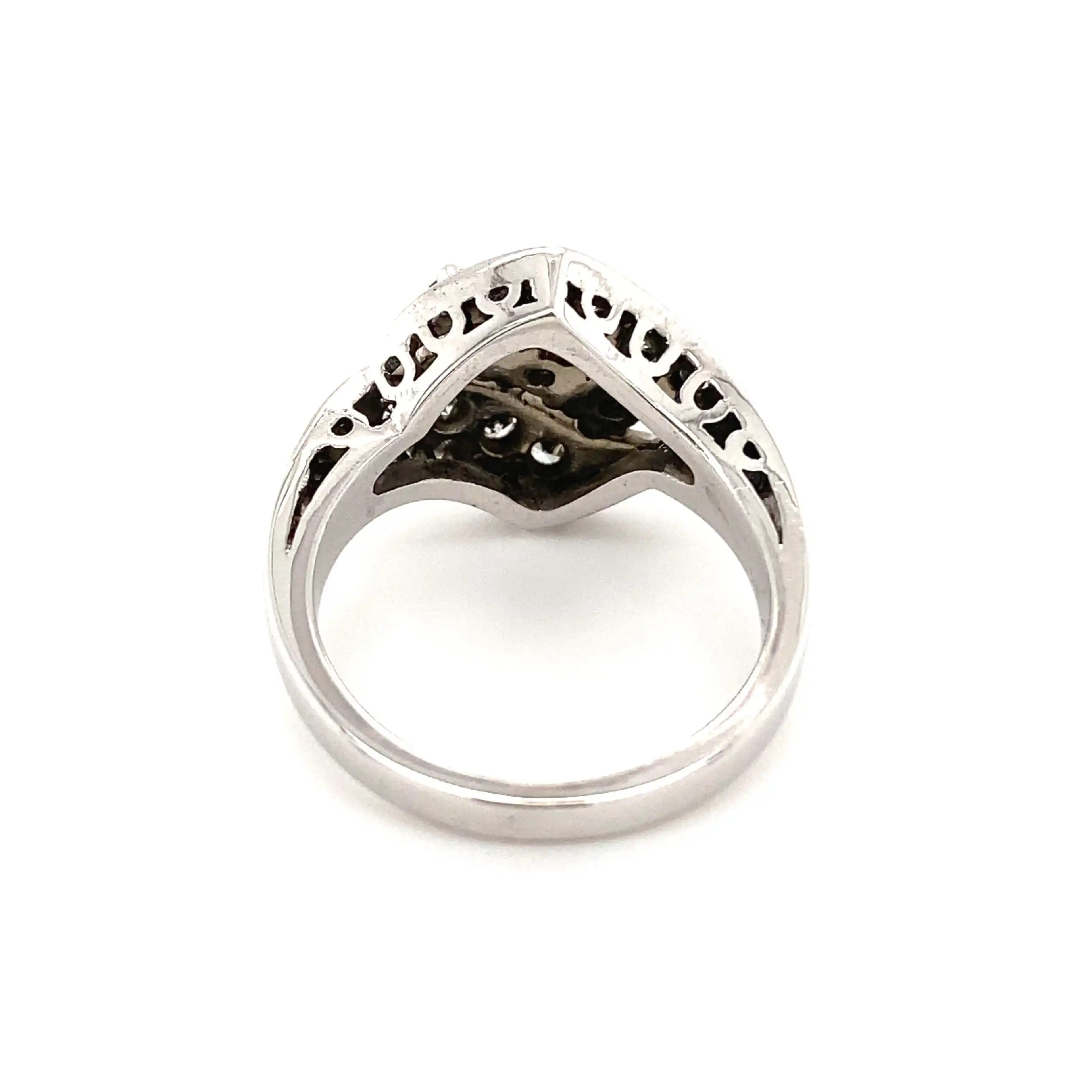 Ring Weißgold mit Brillanten & Diamanten