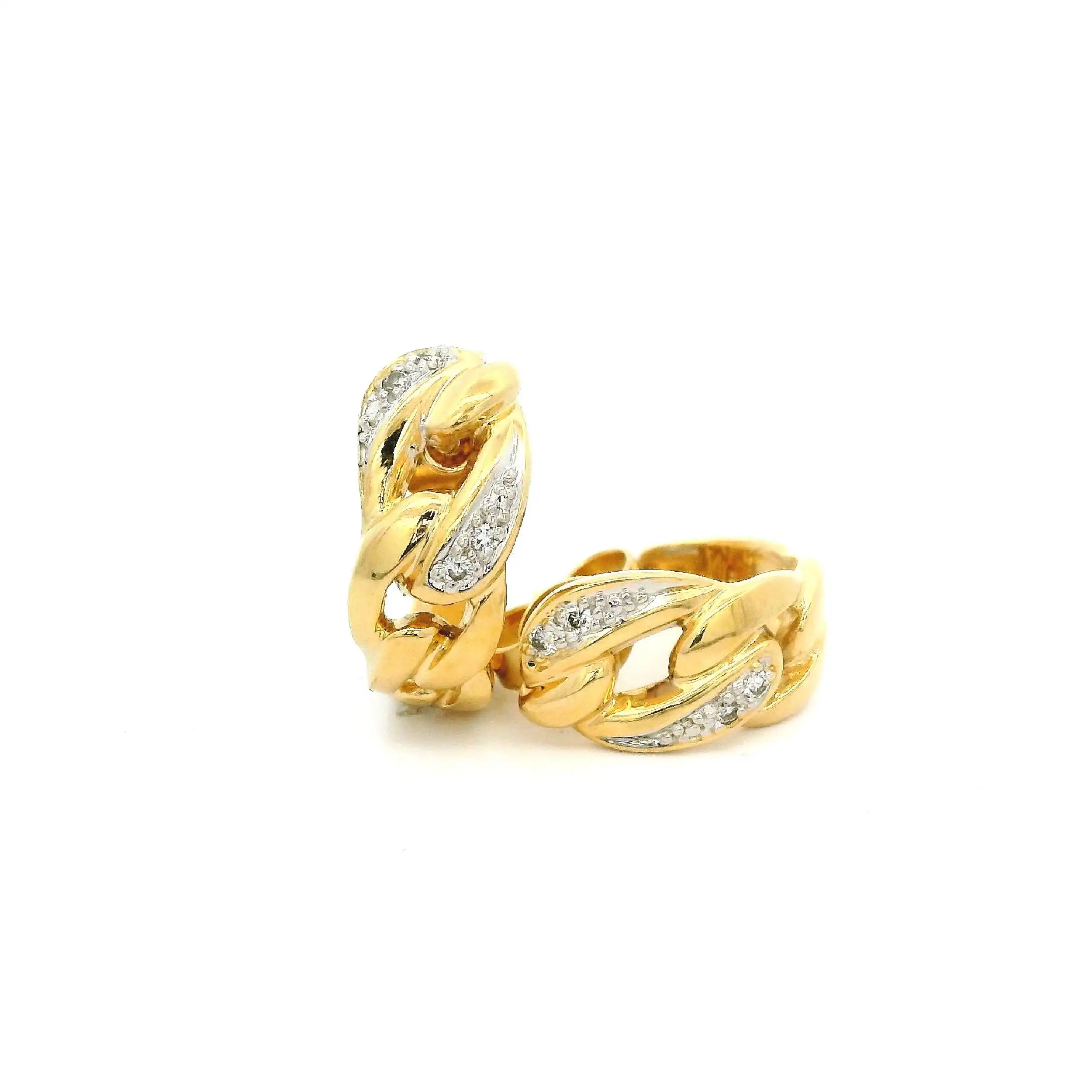 Ohringe Gelbgold mit Brillanten