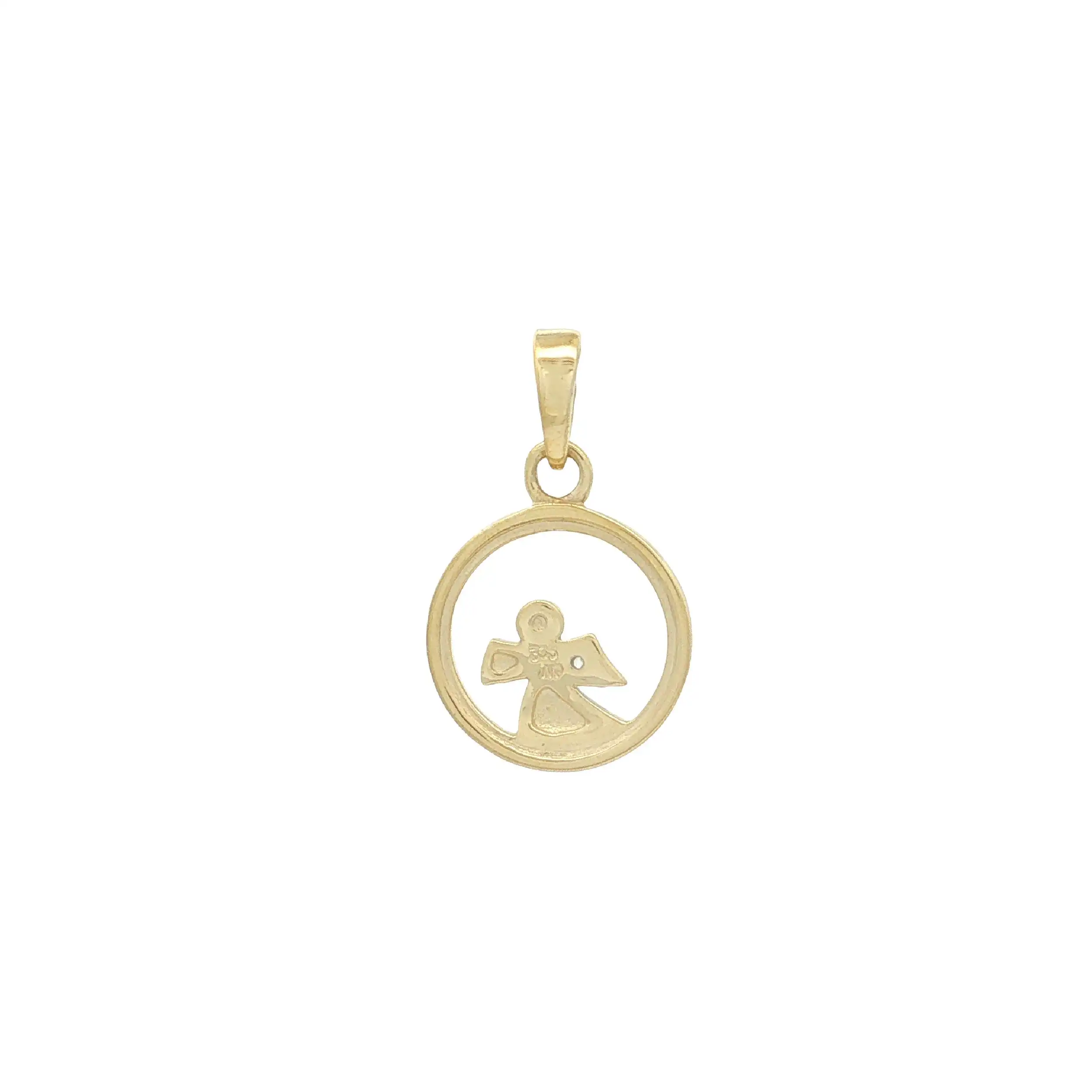 Anhänger Gelbgold Engelchen mit Zirkonia