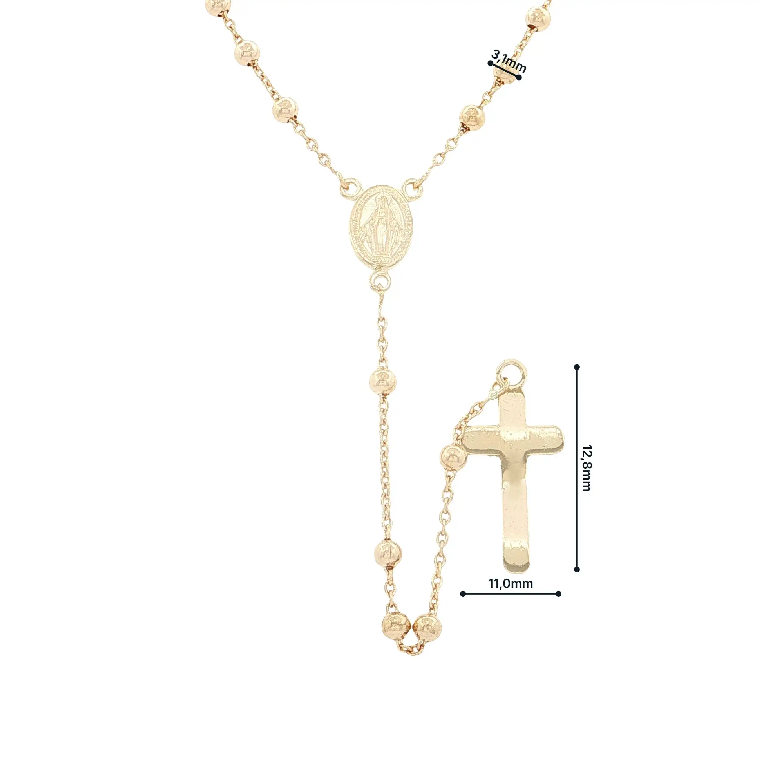 Rosenkranz Gelbgold