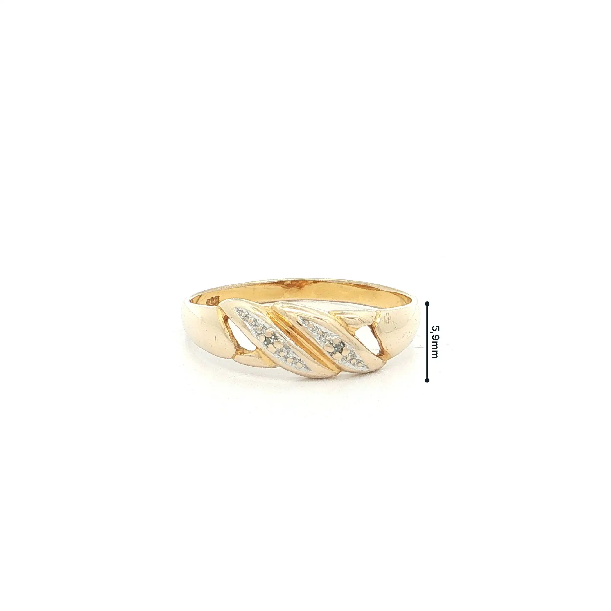 Ring Bicolor mit Diamanten Ring Bicolor mit Diamanten