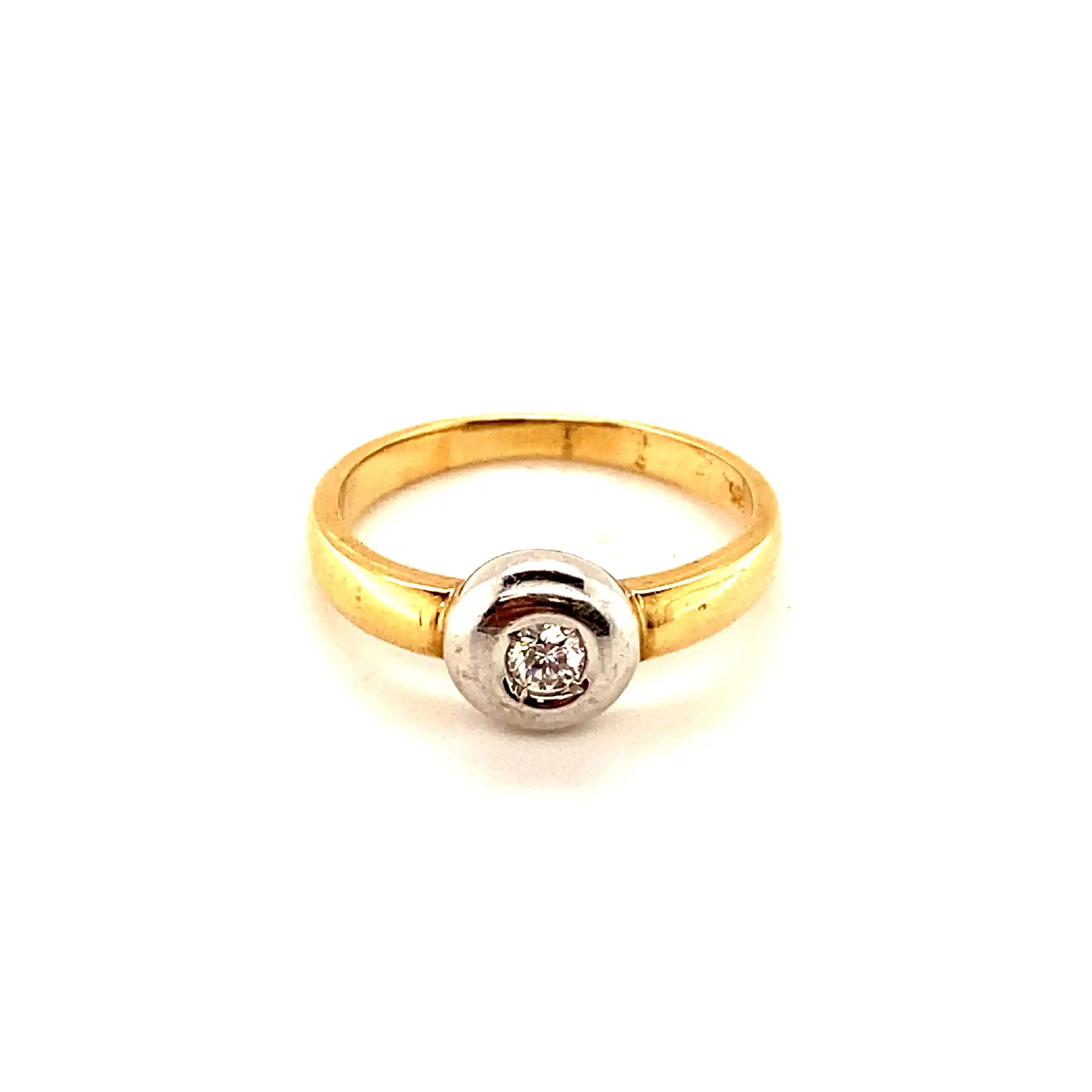 Ring Bicolor mit Brillant