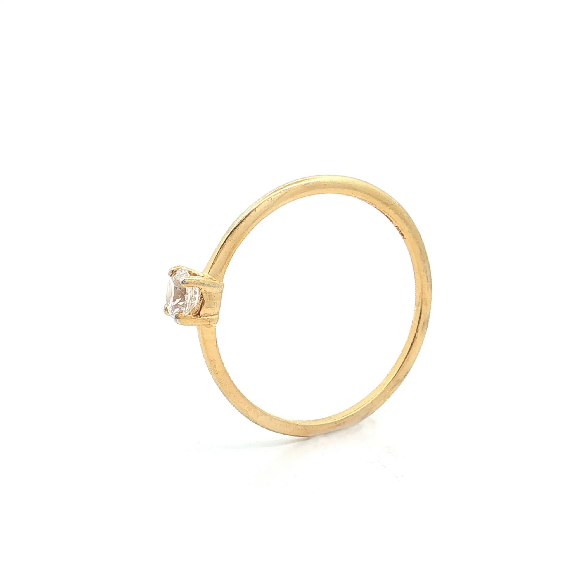 Ring Silber vergoldet mit Zirkonia