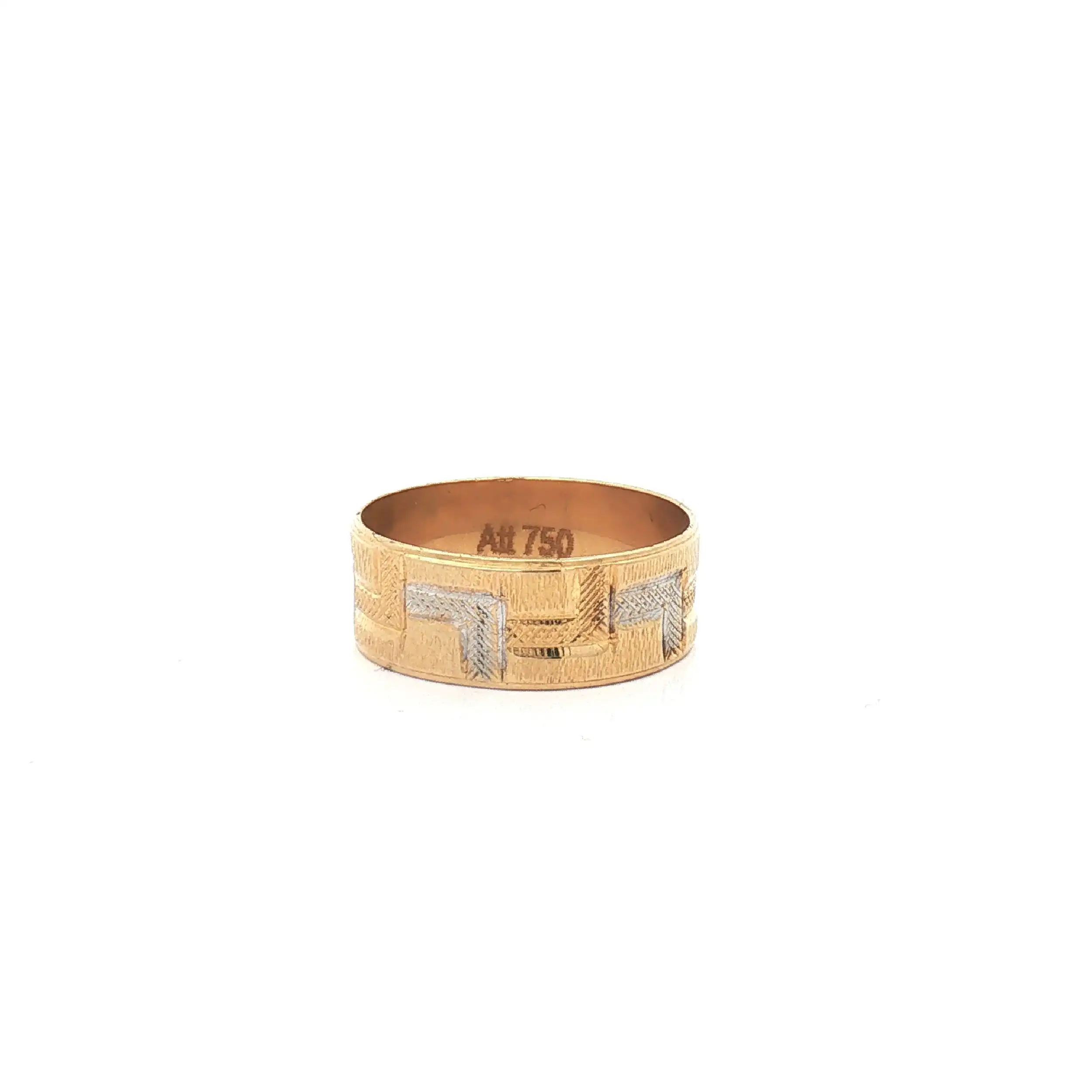 Ring Bicolor gemustert