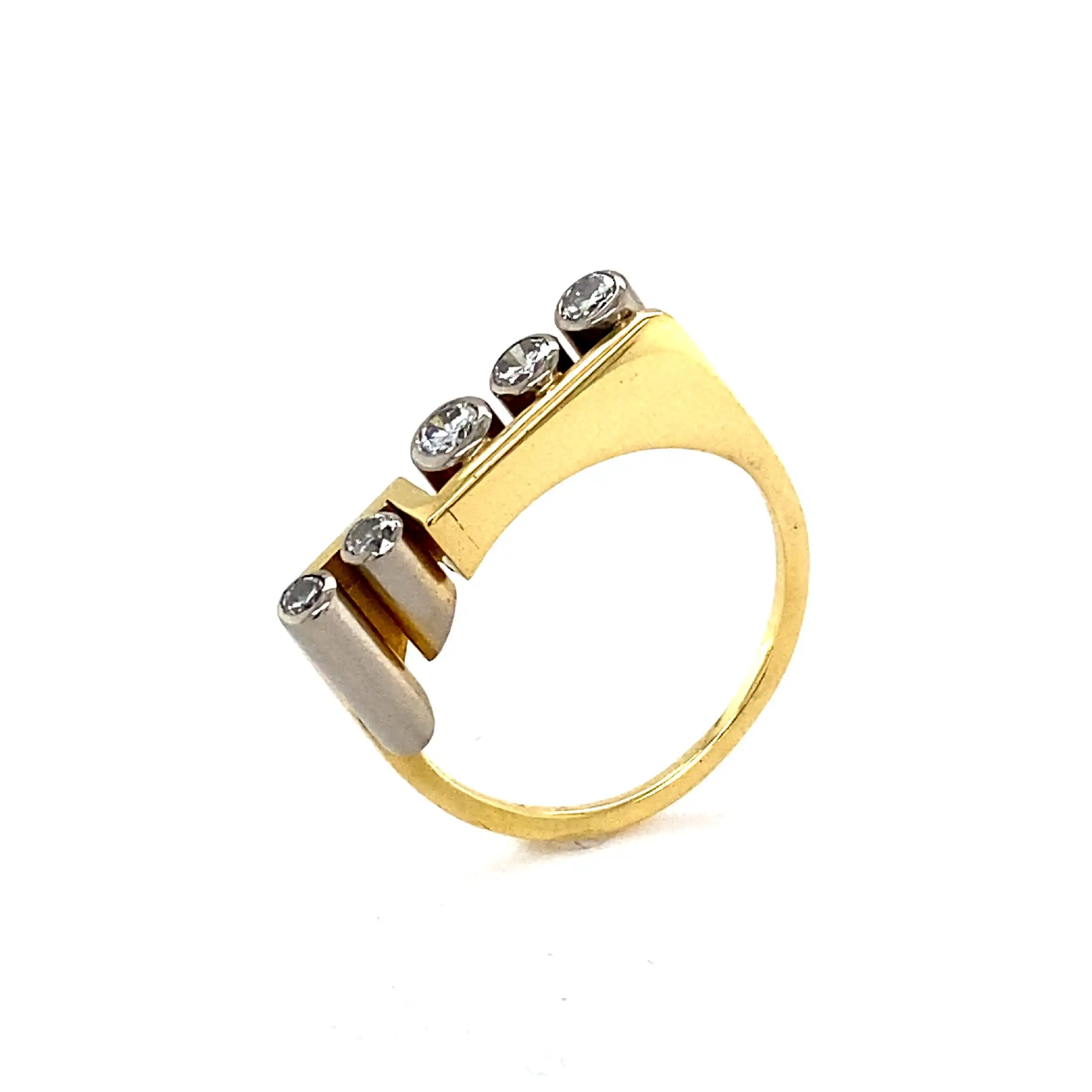 Ring Bicolor mit Brillanten Ring Bicolor mit Brillanten
