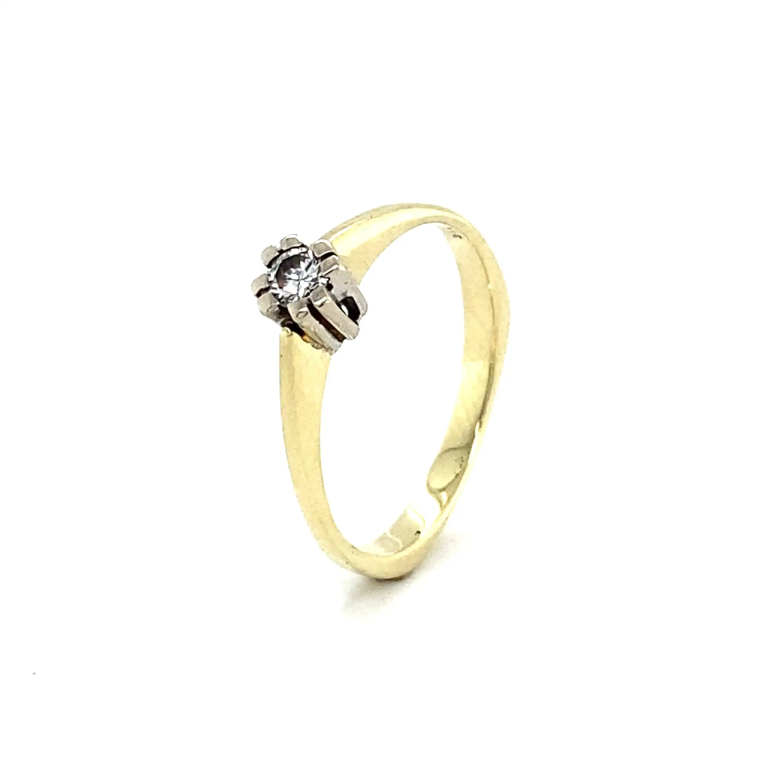 Ring Bicolor mit Brillant Ring Bicolor mit Brillant