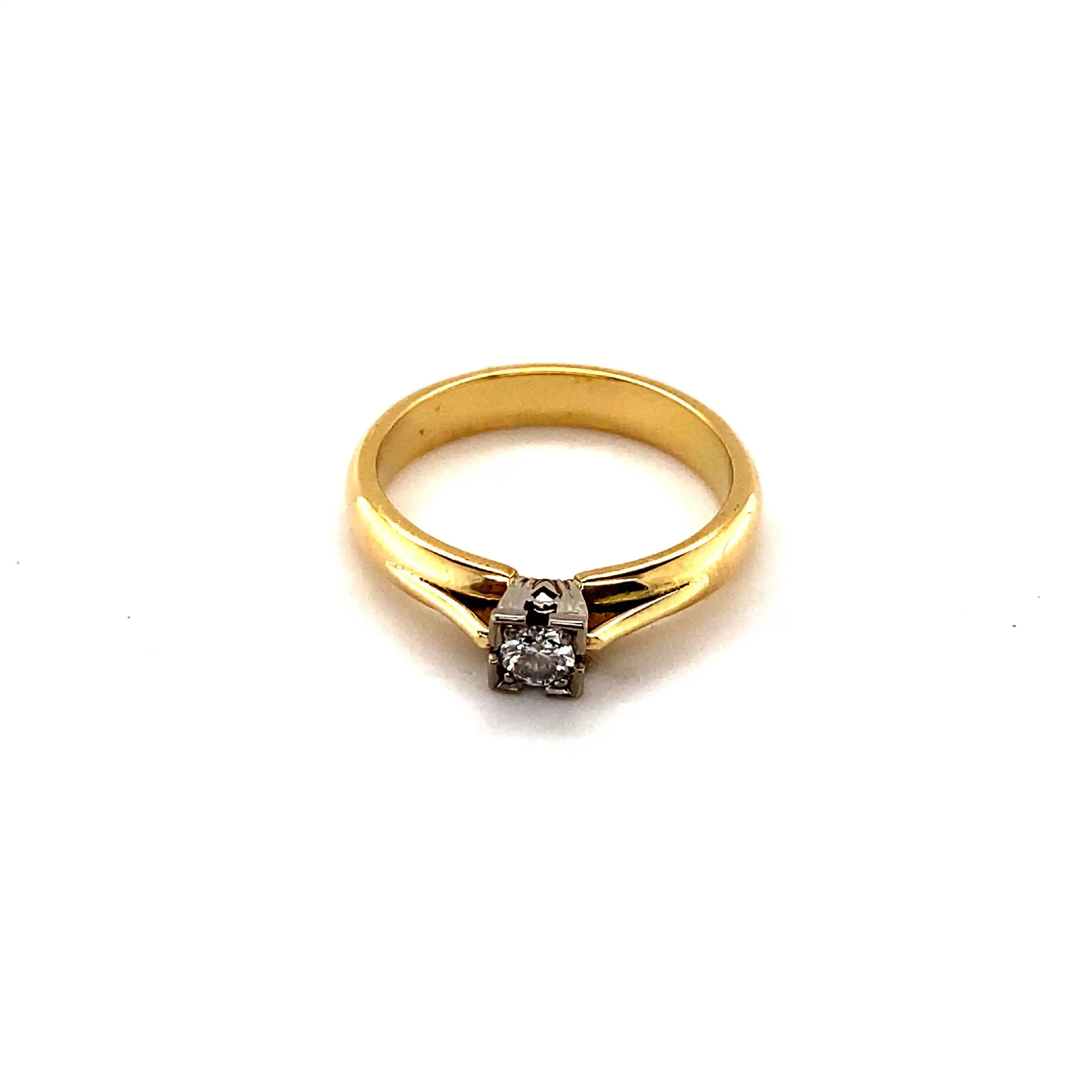 Ring Bicolor mit Brillant Ring Bicolor mit Brillant