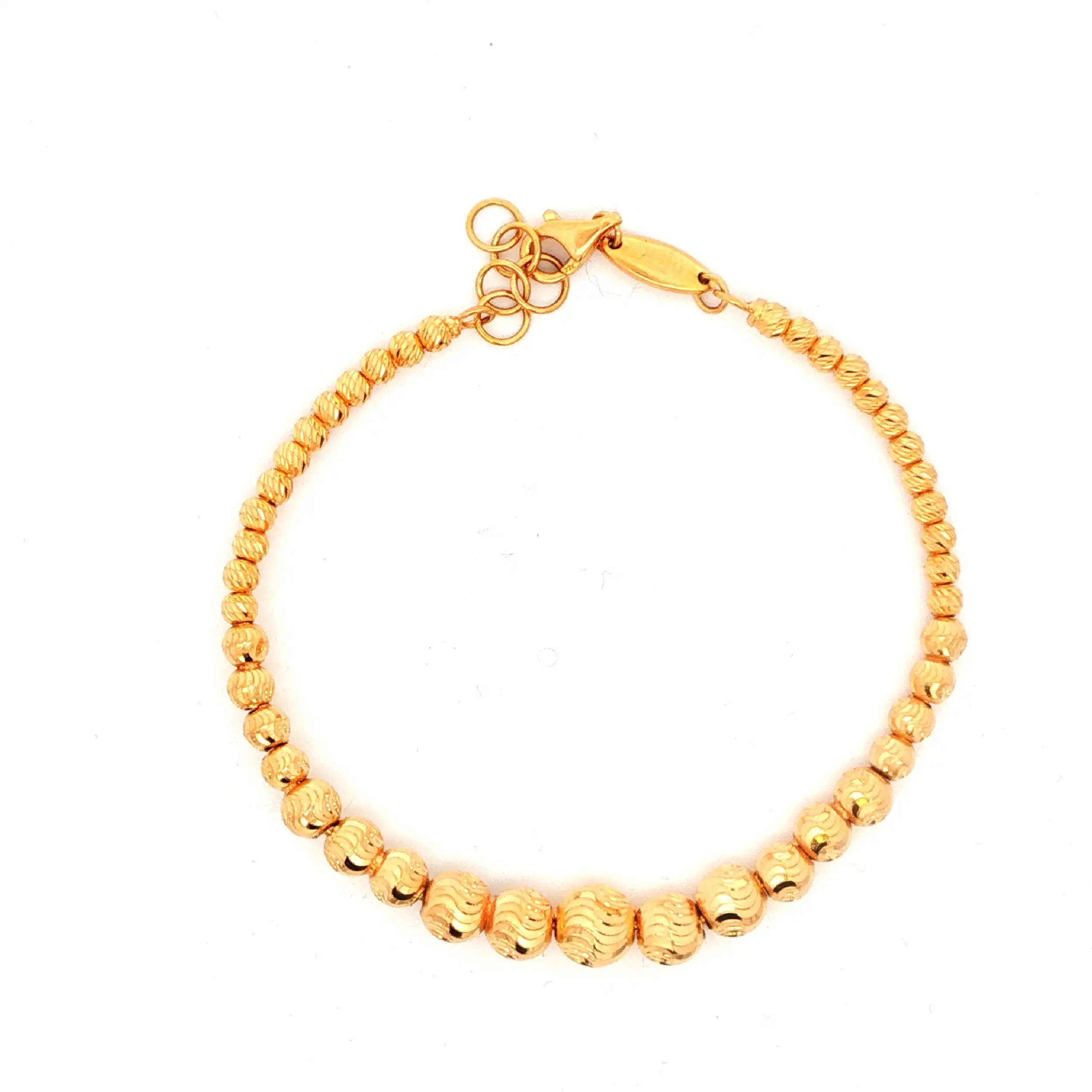 Armband Gelbgold mit Kugeln