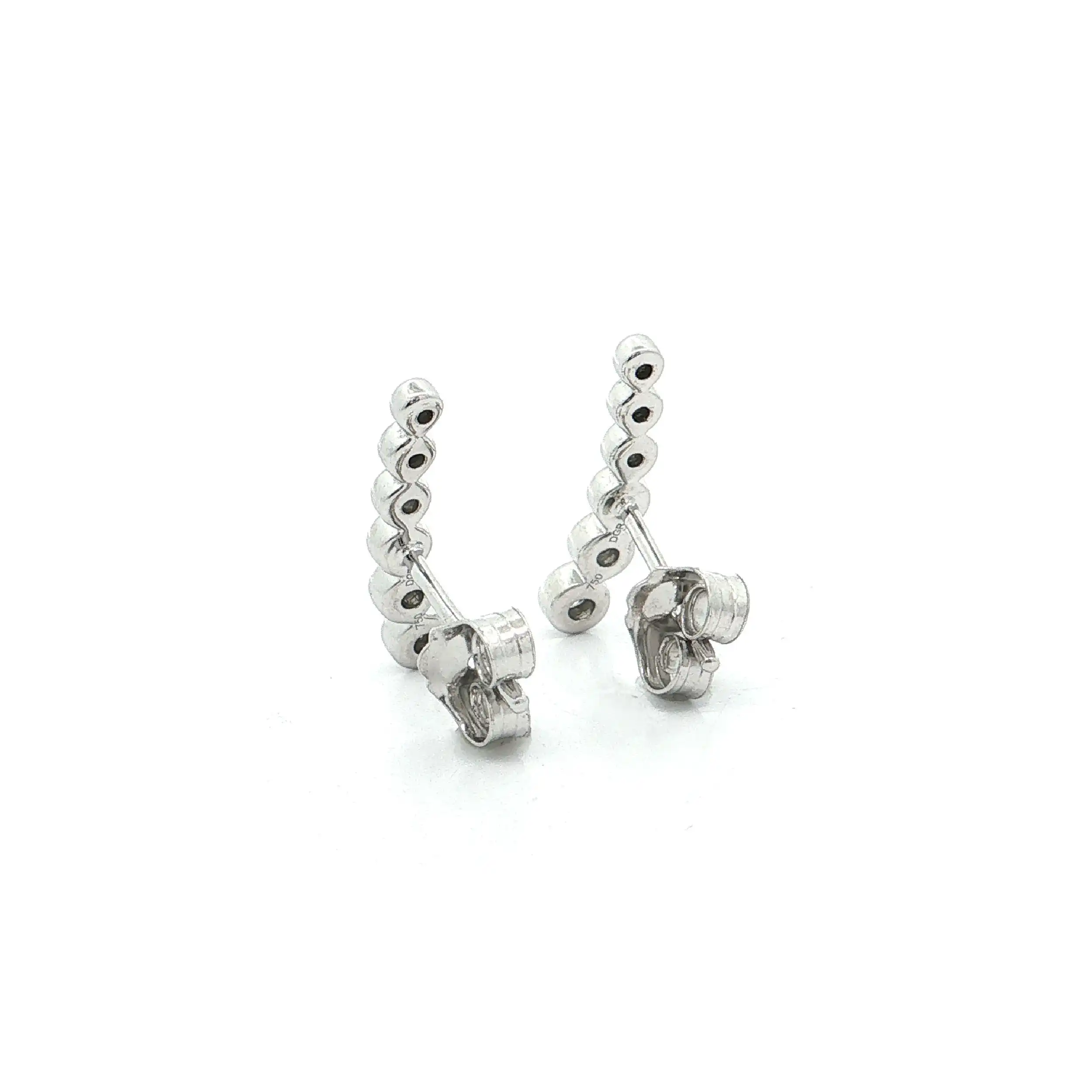 Ohrstecker Weißgold "Climber" mit Brillanten und Diamanten Ohrstecker Weißgold "Climber" mit Brillanten und Diamanten