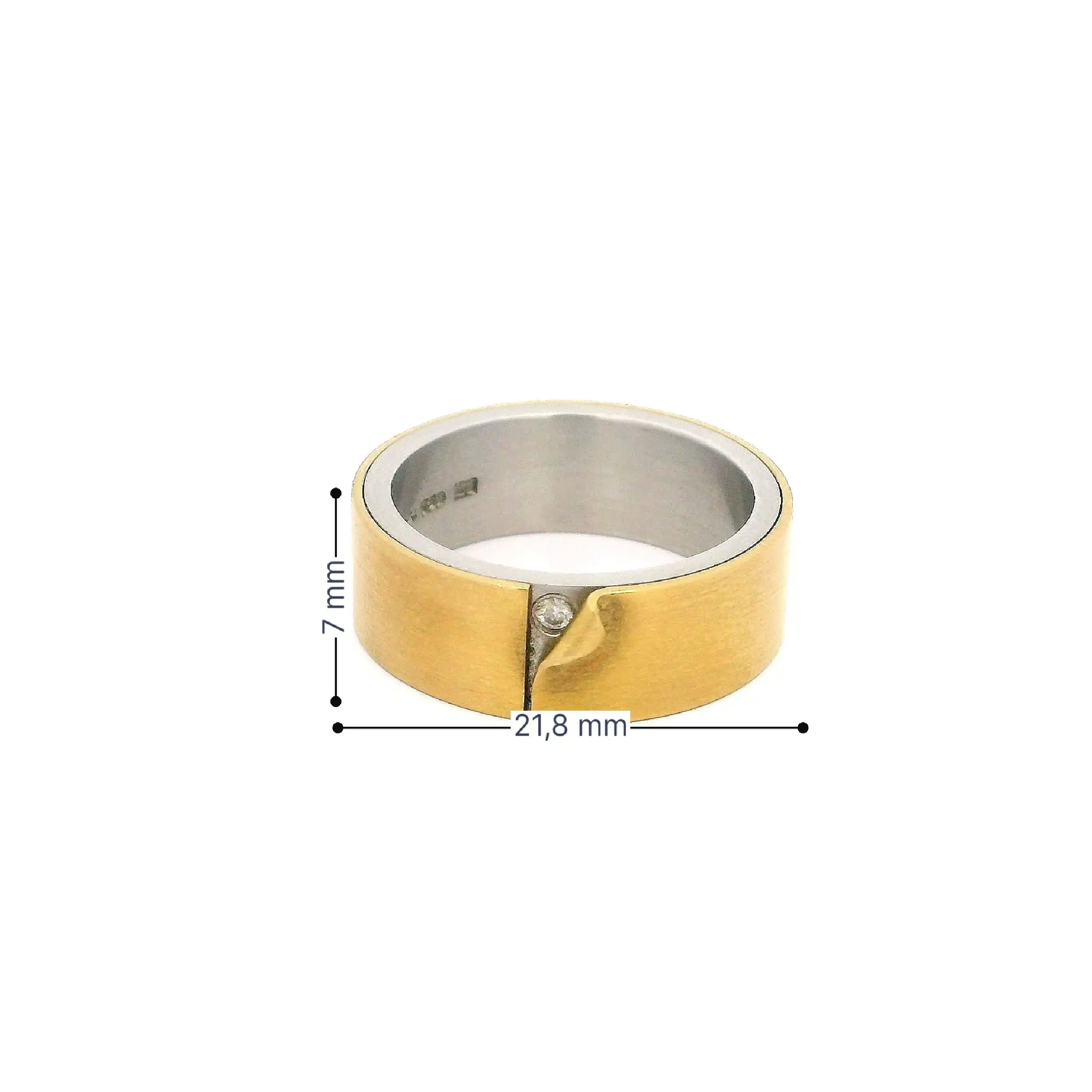 Ring Bicolor Niessing Undercover mit Brillant Ring Bicolor Niessing Undercover mit Brillant