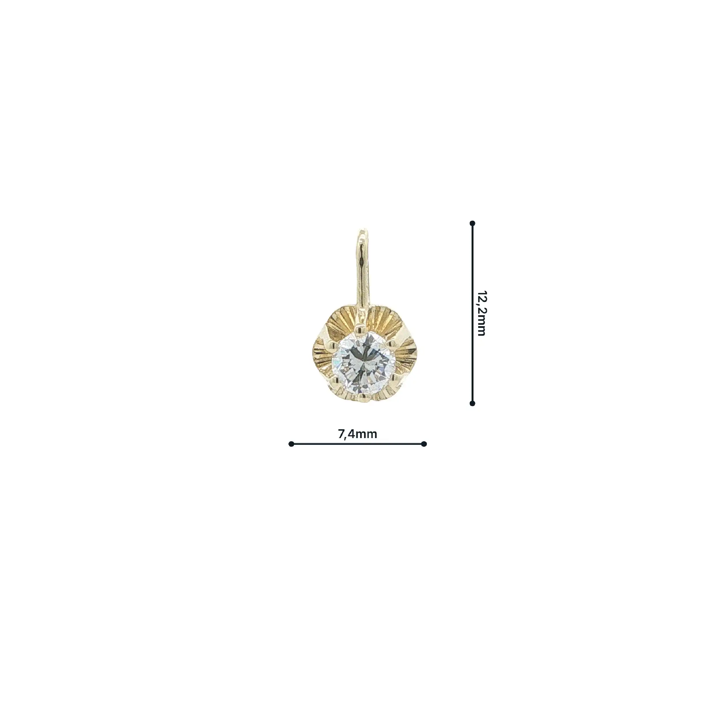 Anhänger Gelbgold mit Brillant Anhänger Gelbgold mit Brillant