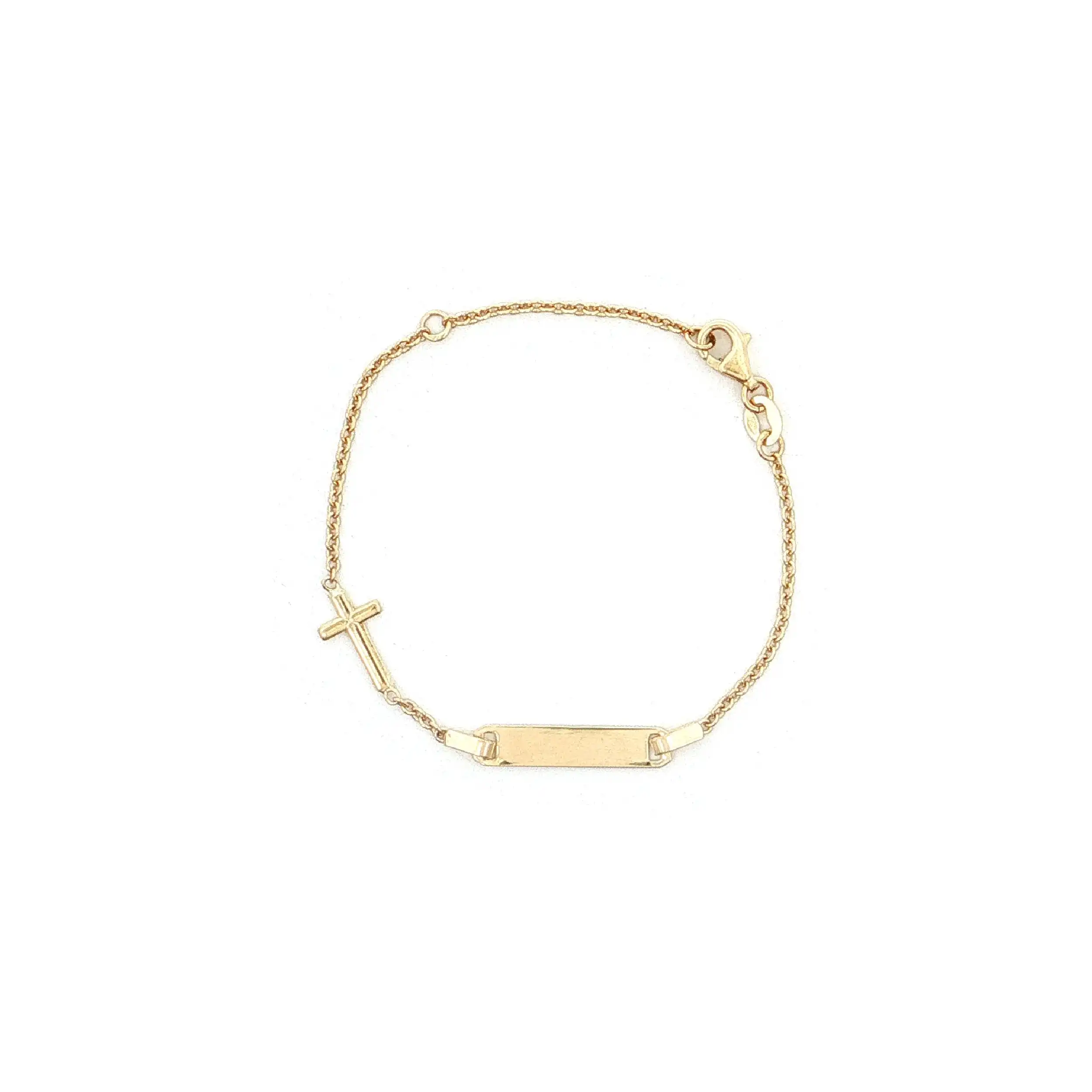 Kinder-Identarmband Gelbgold