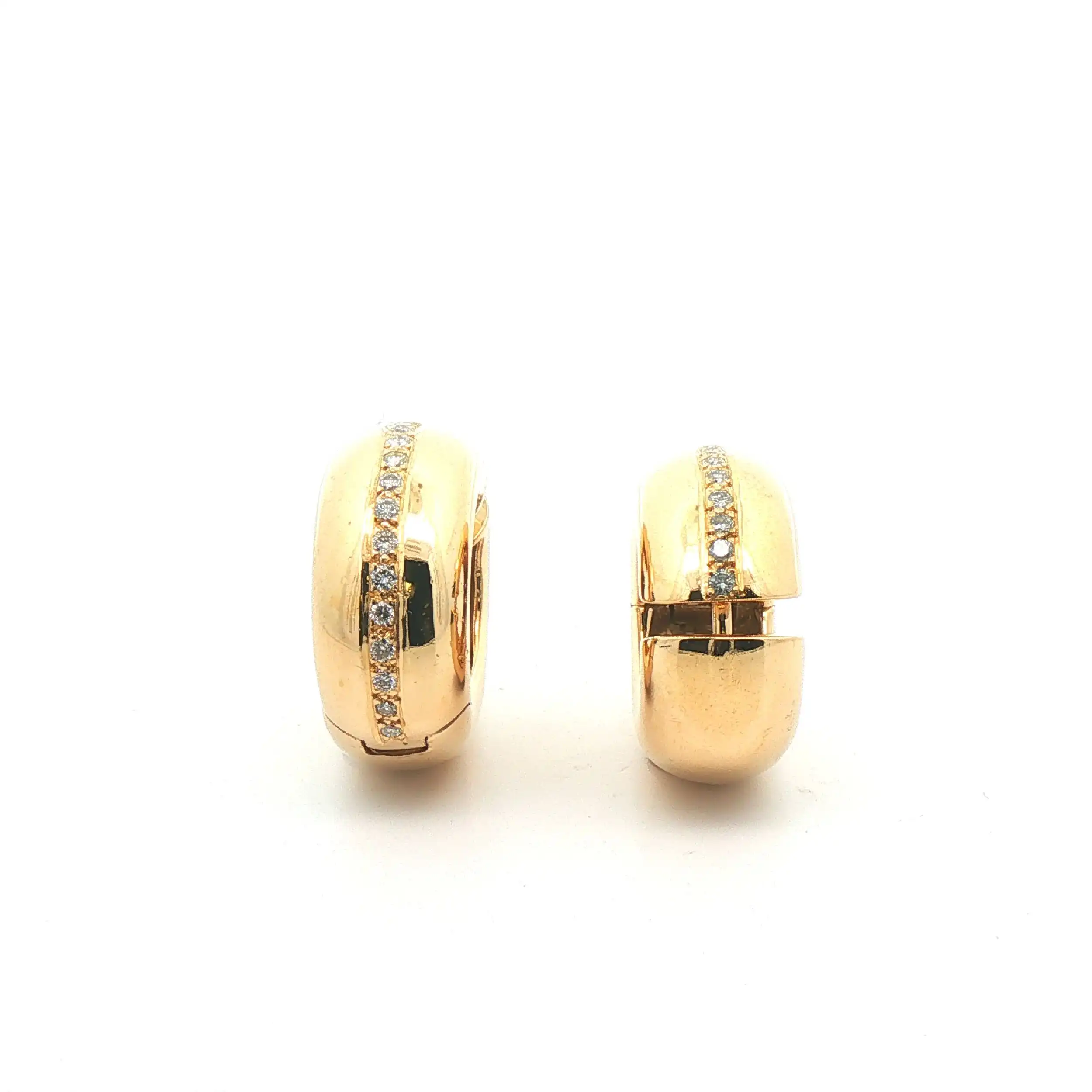 Creolen Gelbgold mit Brillanten Creolen Gelbgold mit Brillanten