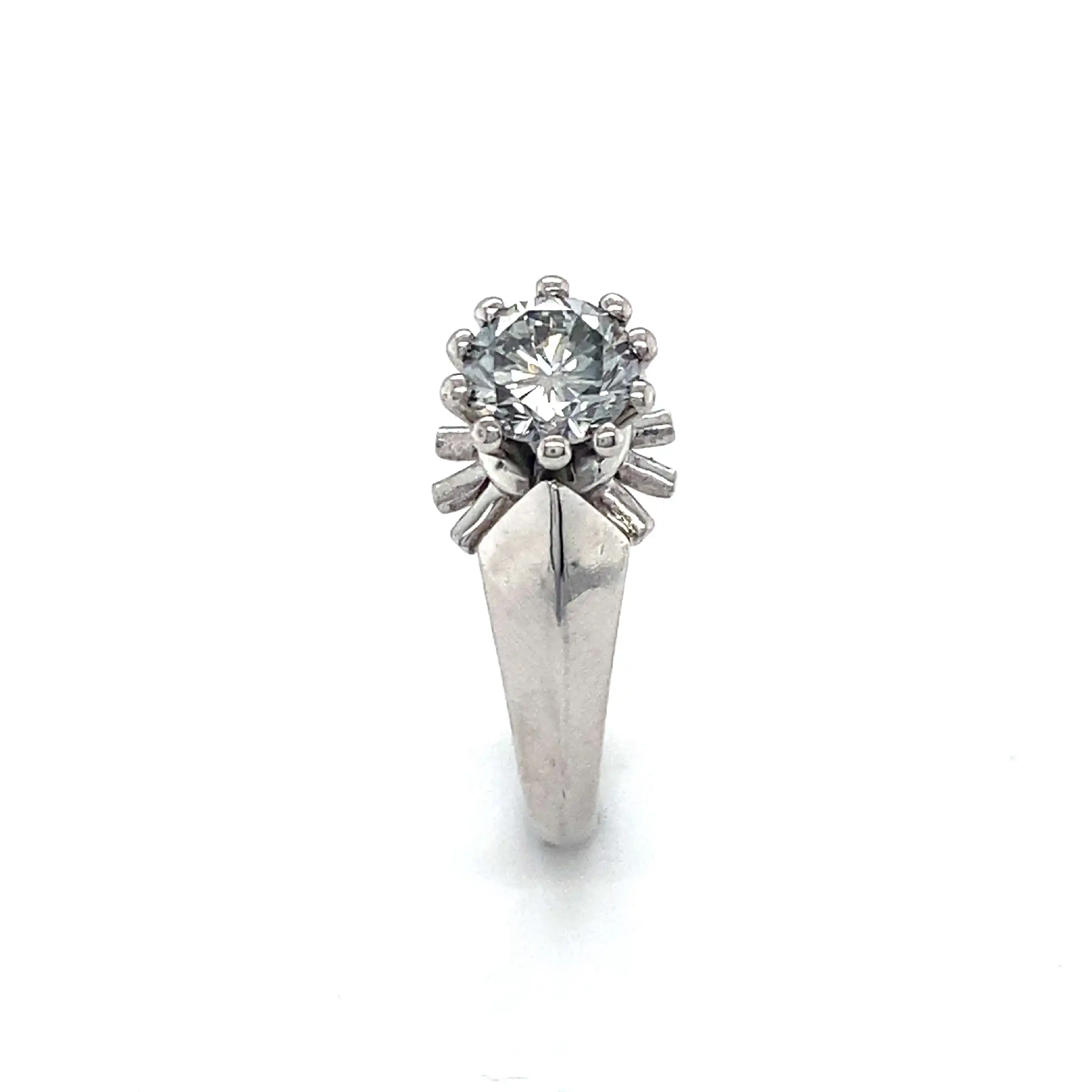 Ring Weißgold mit Solitär Brillant Ring Weißgold mit Solitär Brillant