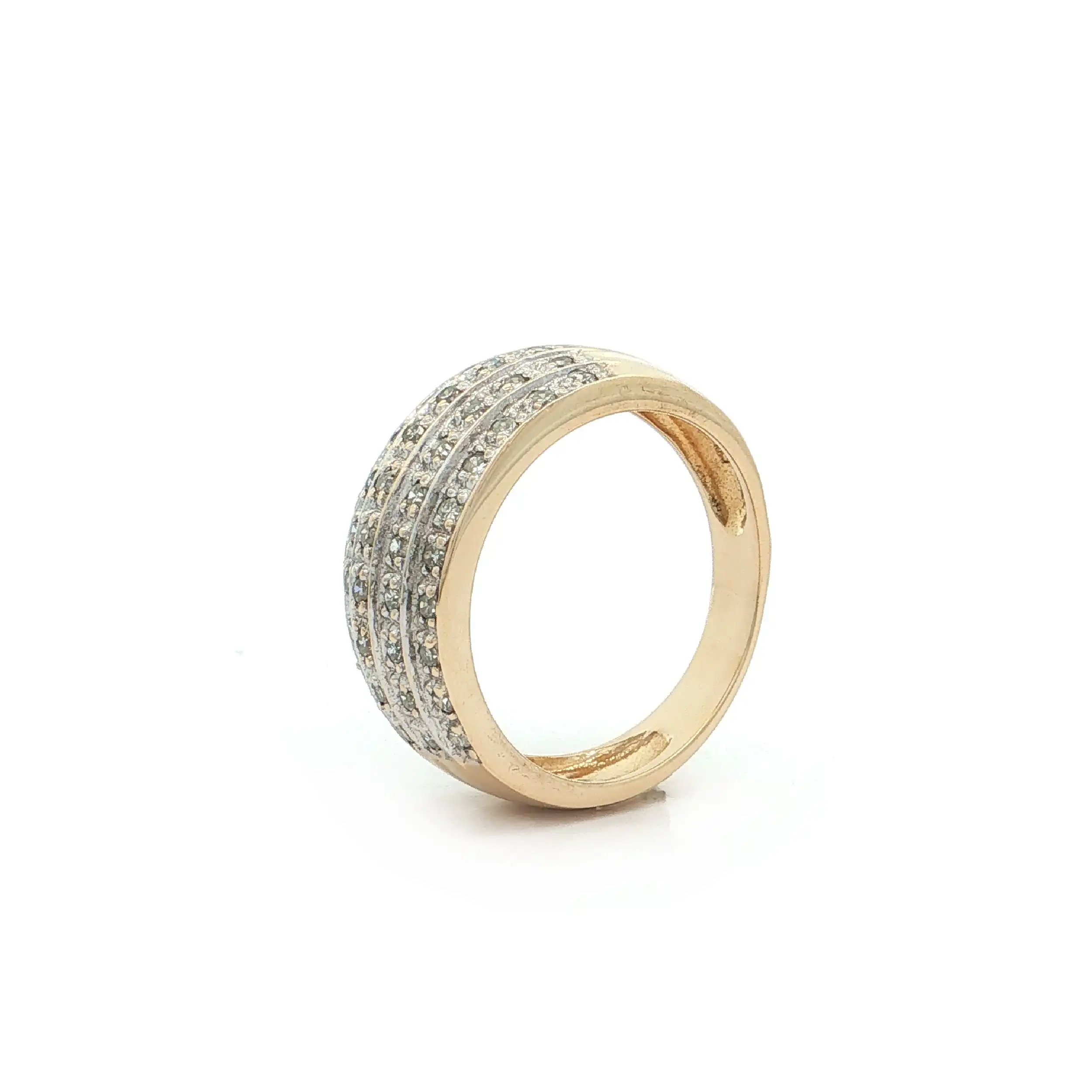 Ring Bicolor mit Diamanten