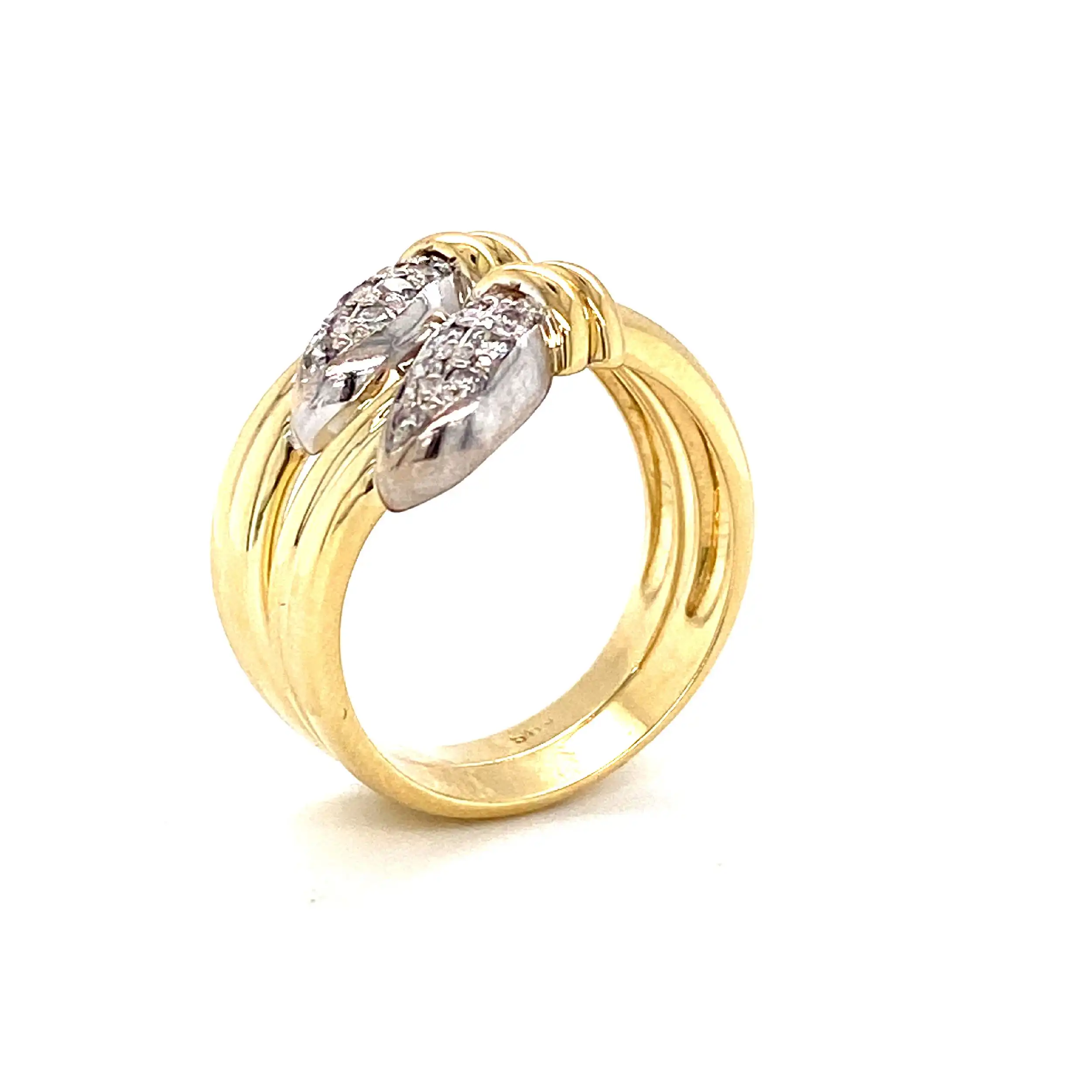 Ring Bicolor mit Brillanten Ring Bicolor mit Brillanten