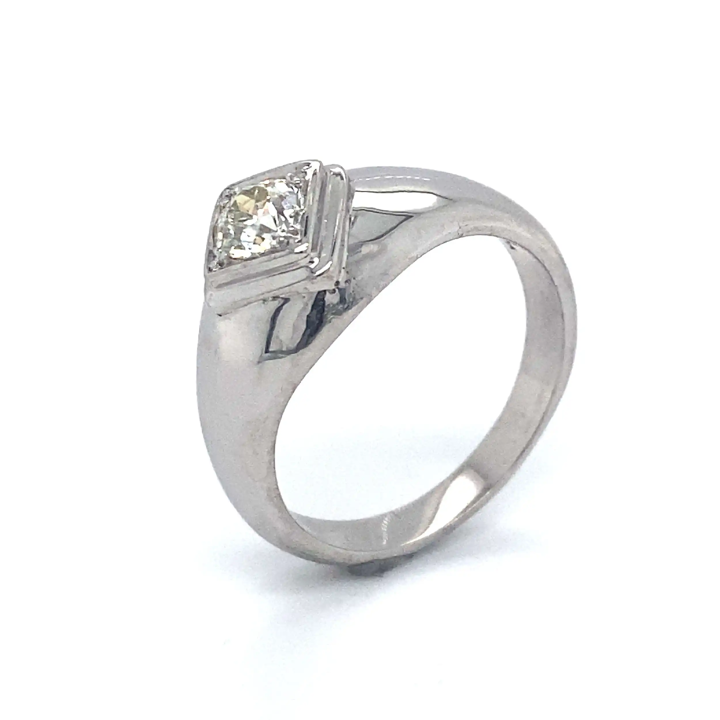 Ring Weißgold mit Altschliff Diamant ca. 1ct Ring Weißgold mit Altschliff Diamant ca. 1ct