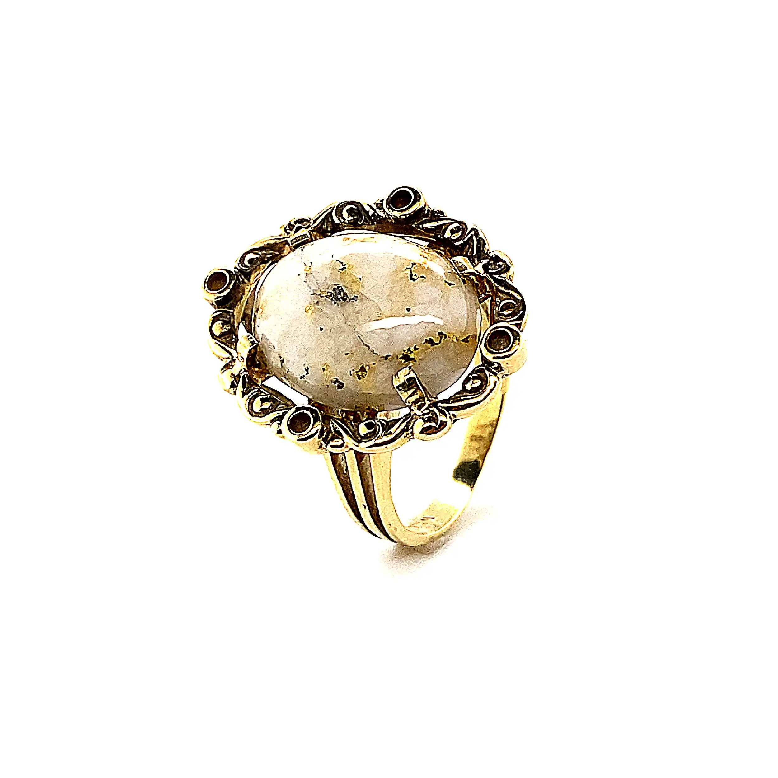 Ring Gelbgold mit Mondstein