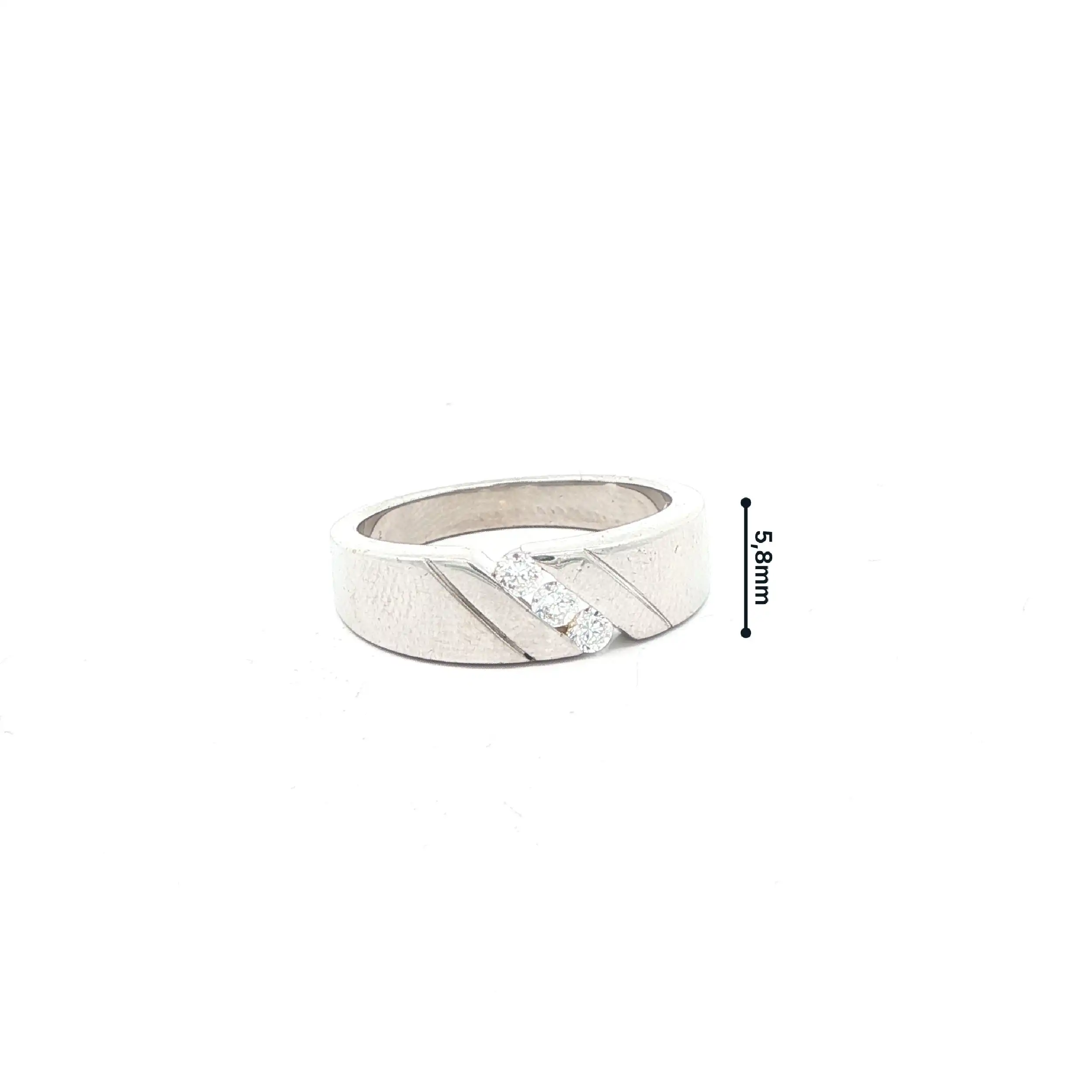 Ring Weißgold mit Zirkonia