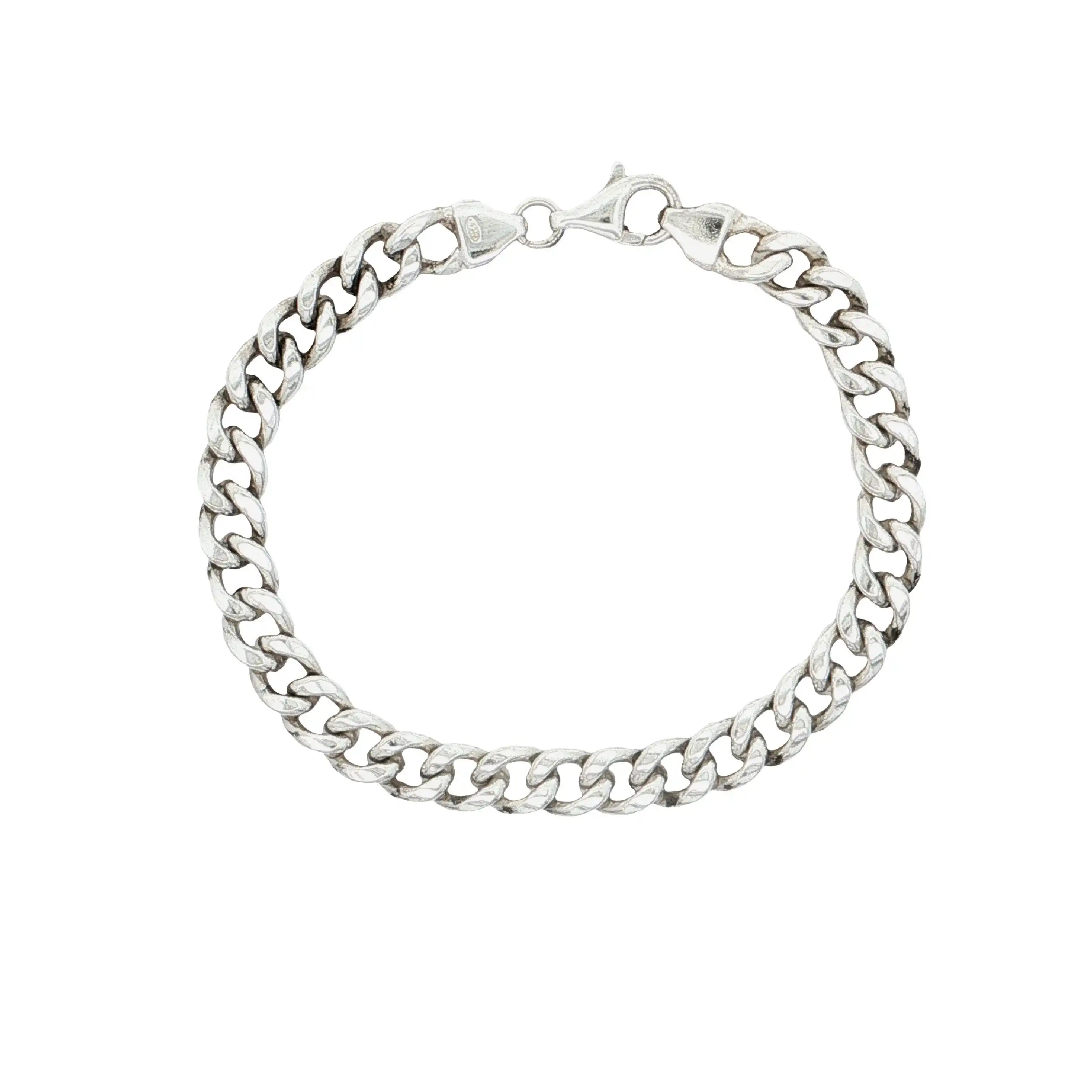Panzerarmband Silber